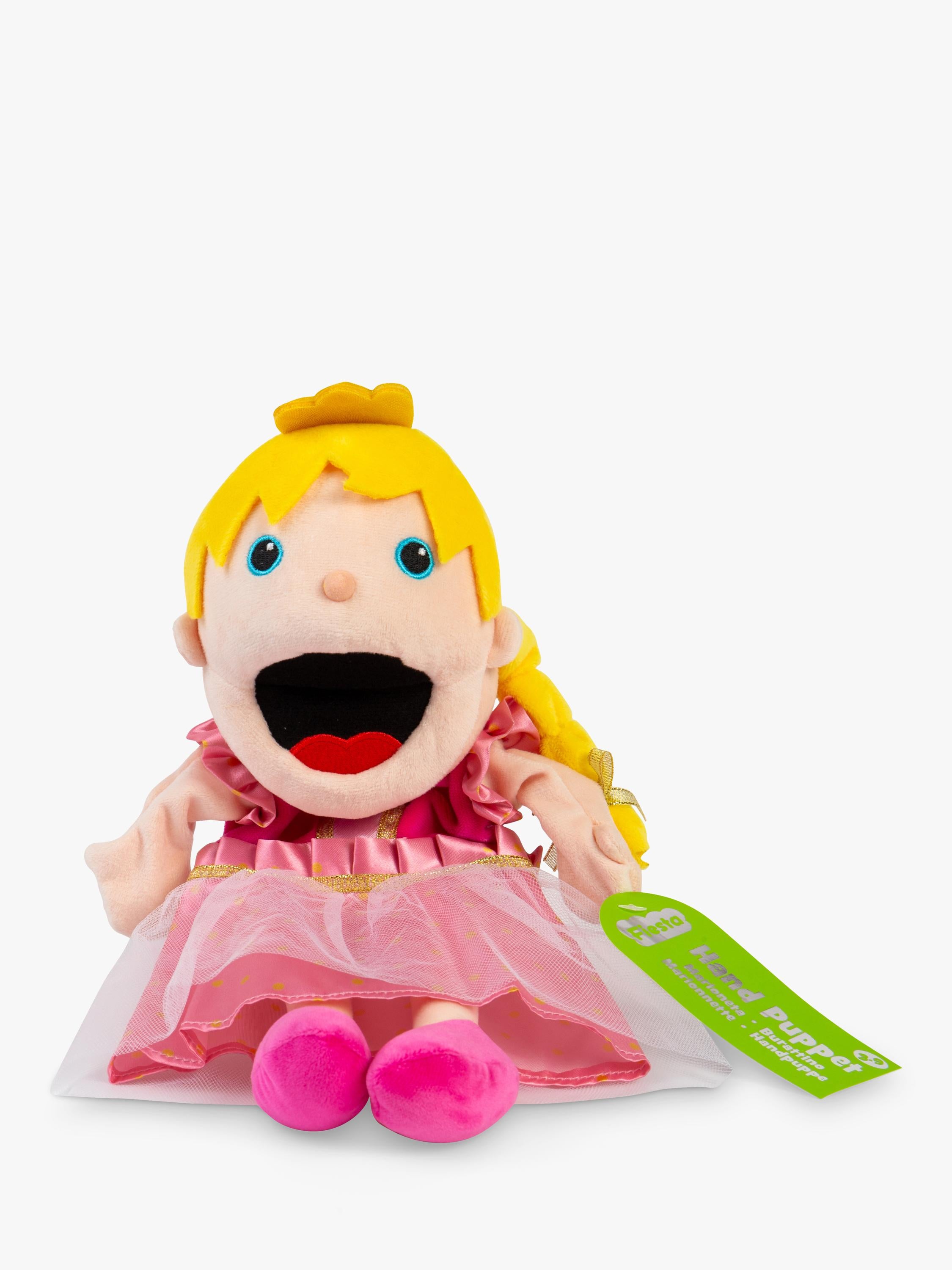 Bigjigs Toys princess hand puppet moving mouth soft fabric (British brand)