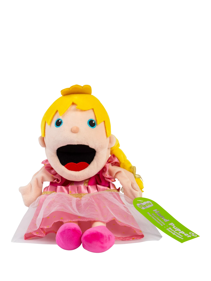 Bigjigs Toys princess hand puppet moving mouth soft fabric (British brand)