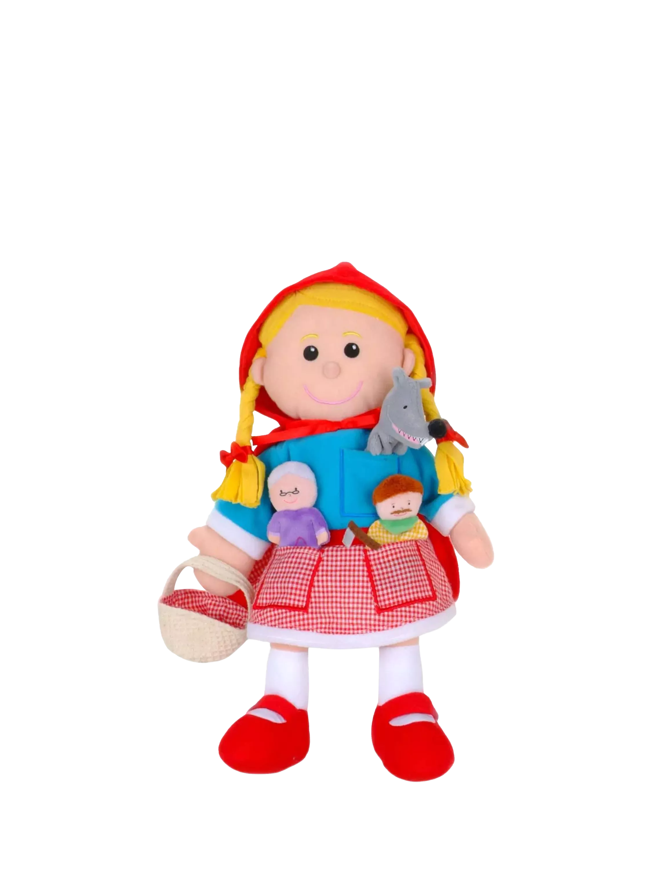 Bigjigs Toys Red Riding Hood hand puppet set, imported from the UK