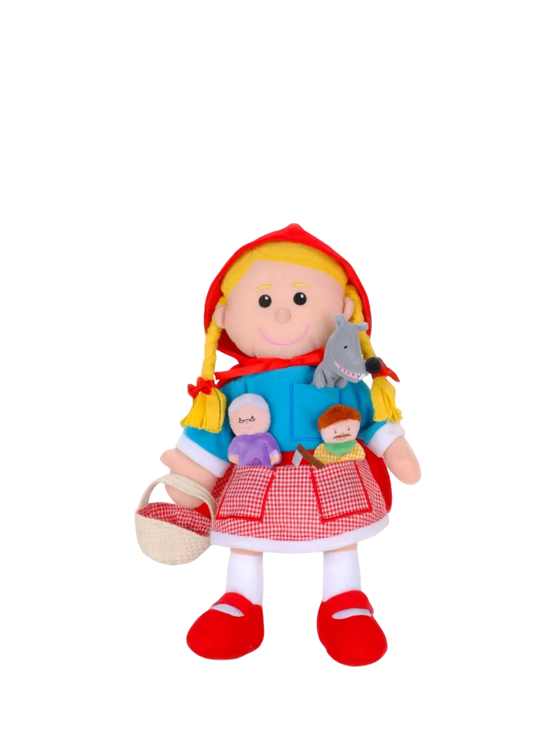Bigjigs Toys Red Riding Hood hand puppet set, imported from the UK