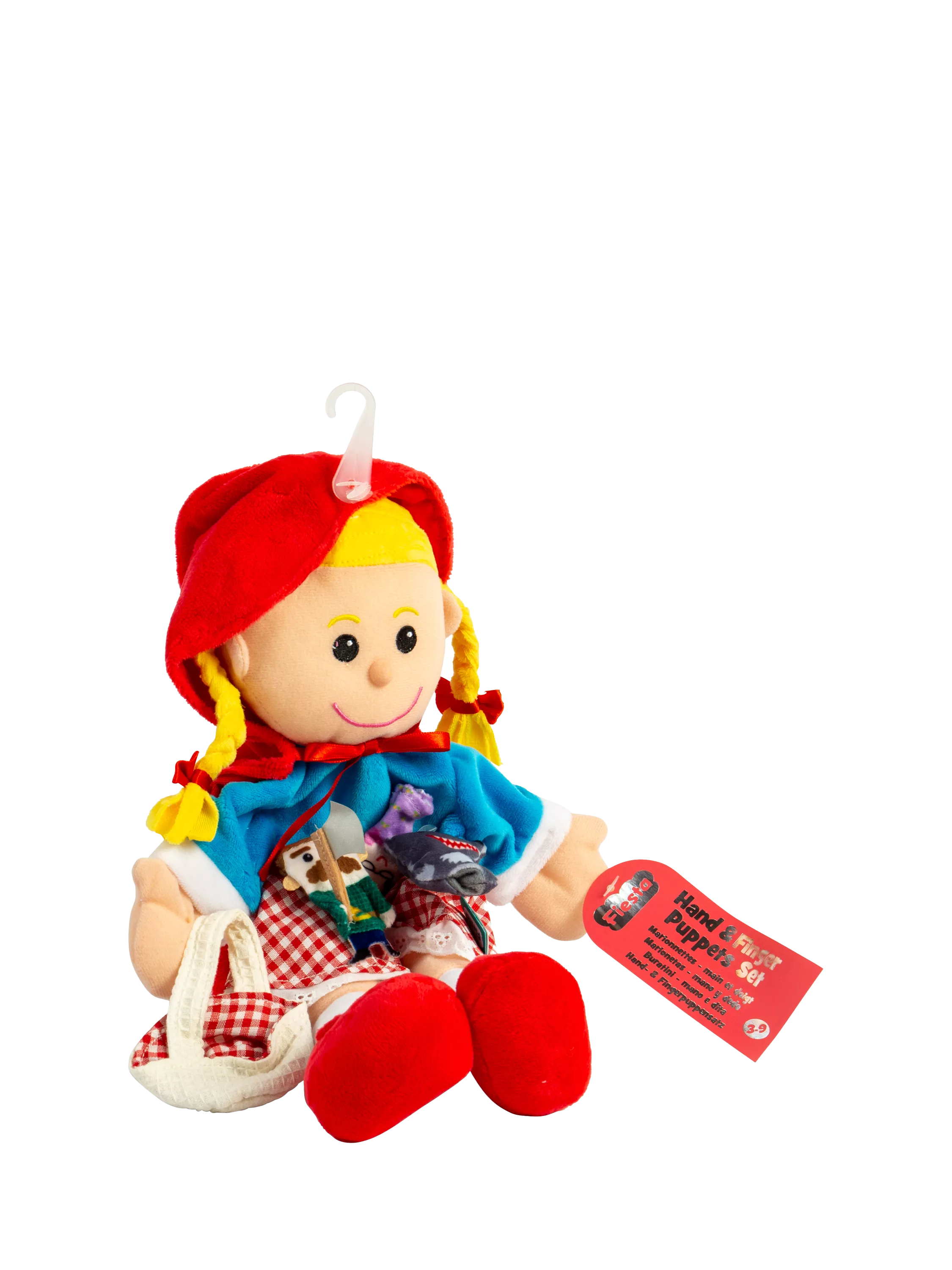 Bigjigs Toys Red Riding Hood hand puppet set, imported from the UK