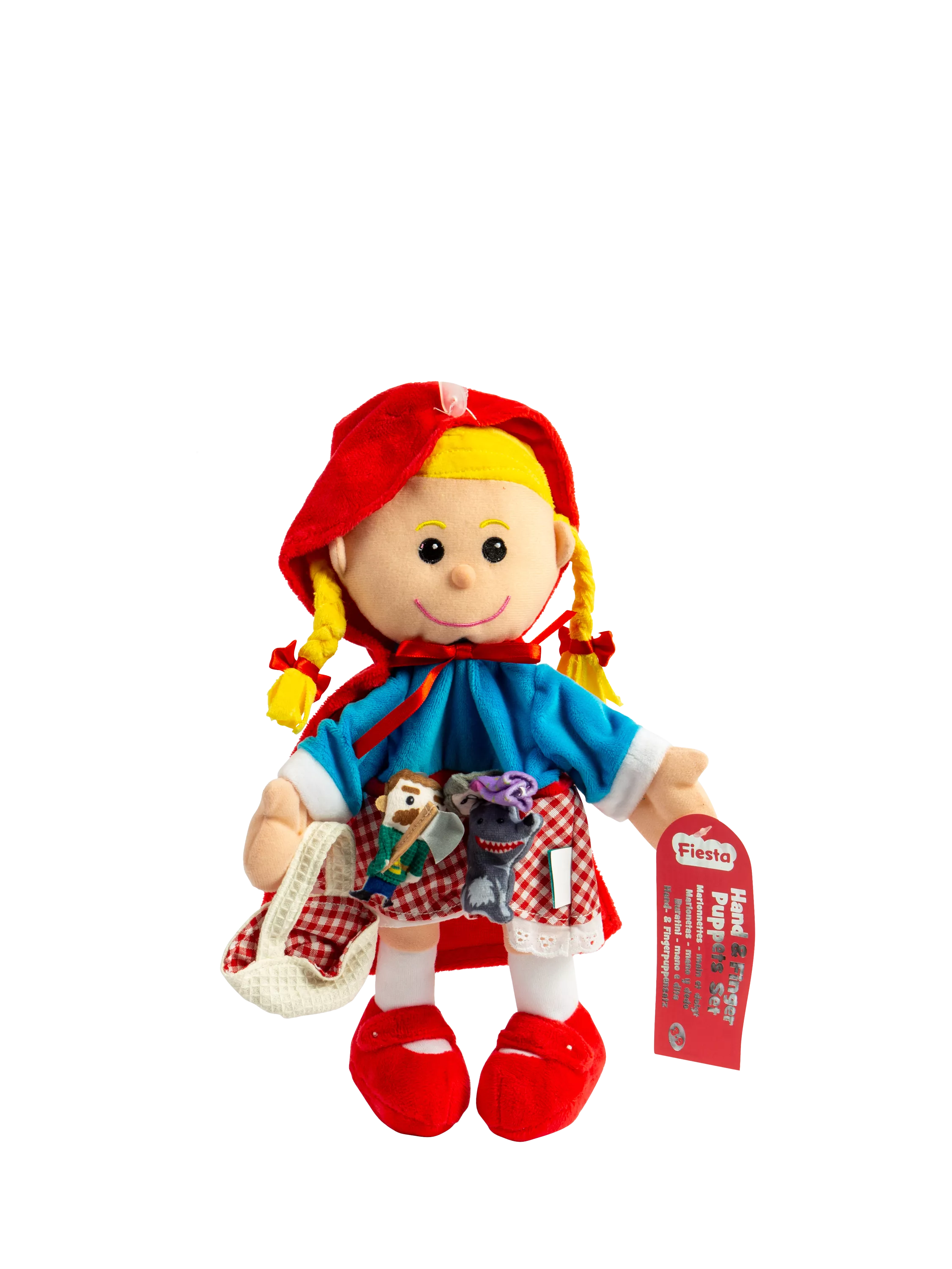 Bigjigs Toys Red Riding Hood hand puppet set, imported from the UK