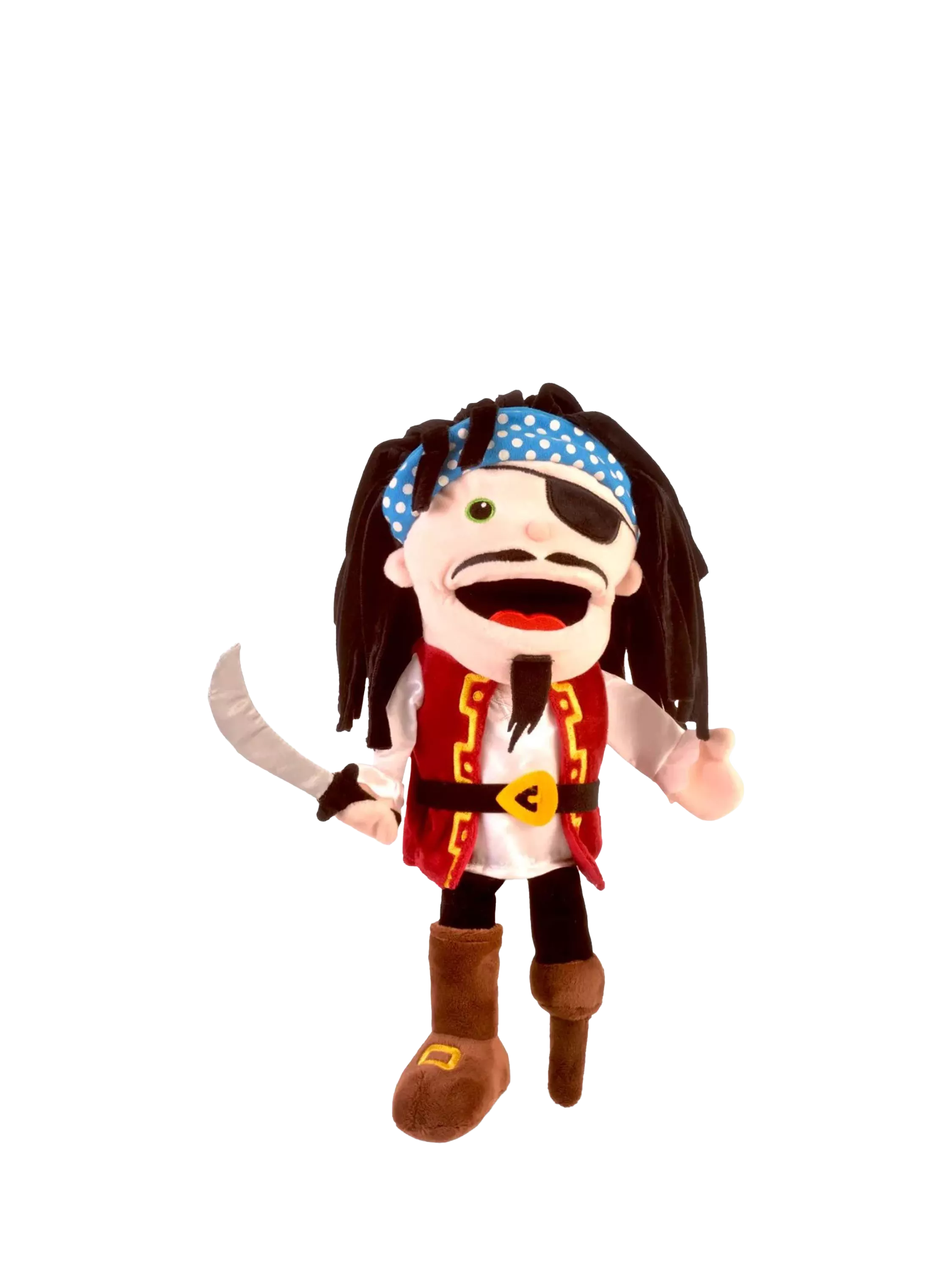 Bigjigs Toys pirate moving mouth hand puppet - British product