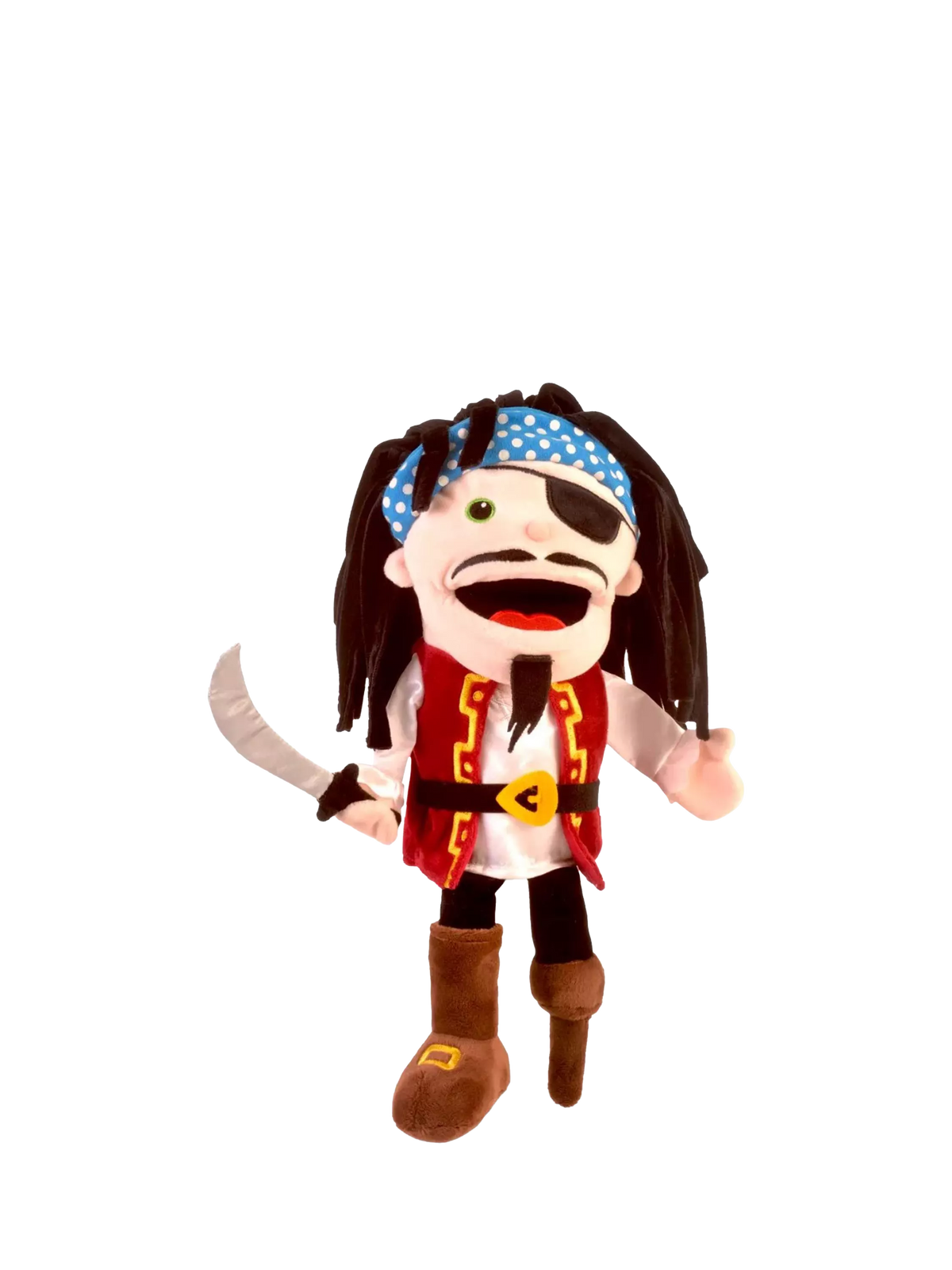 Bigjigs Toys pirate moving mouth hand puppet - British product