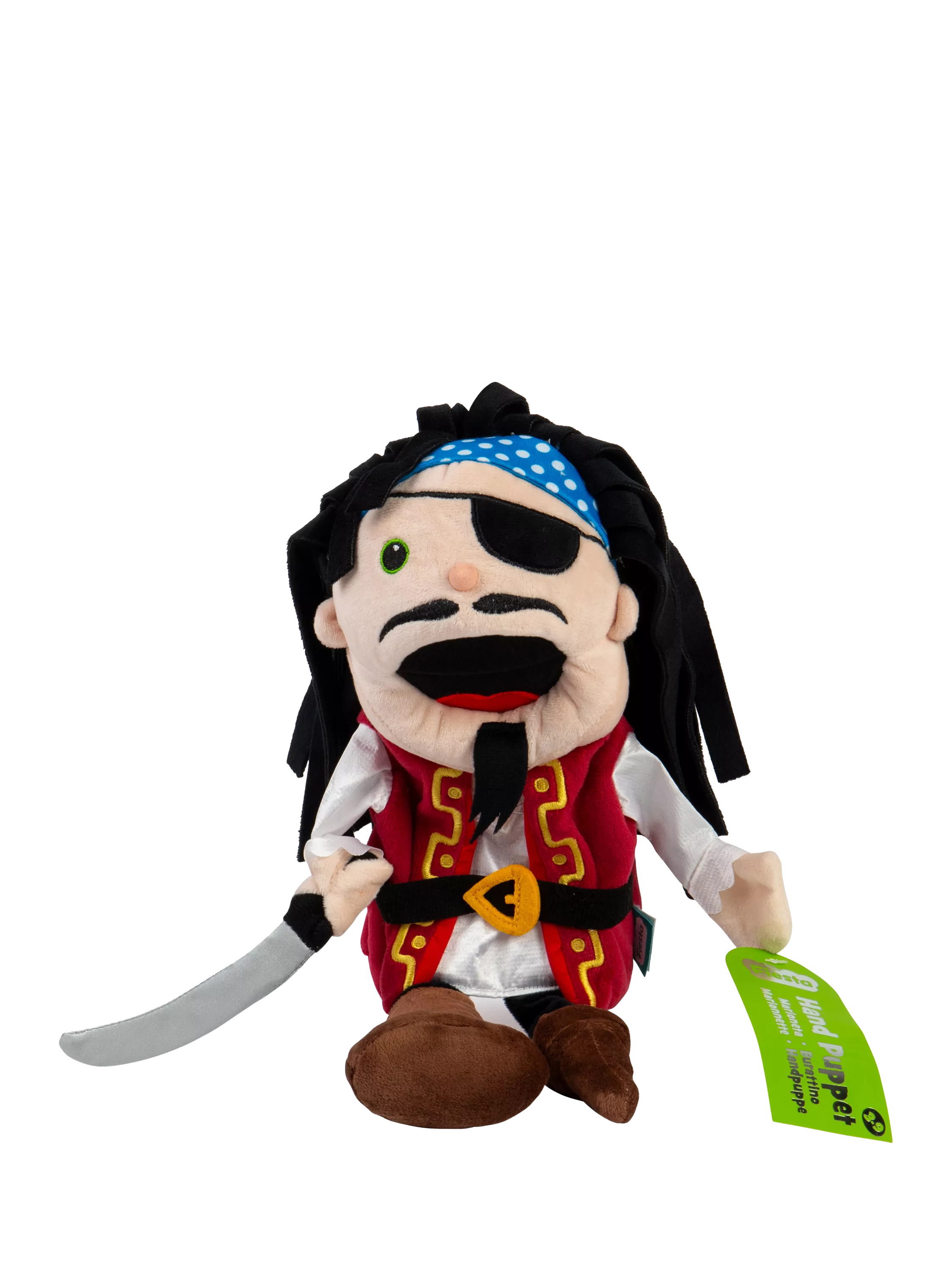 Bigjigs Toys pirate moving mouth hand puppet - British product