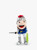 Bigjigs Toys knight hand puppet with moving mouth, imported from the UK