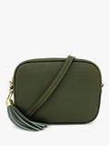 Apatchy London leather crossbody bag with gold hardware (British brand)