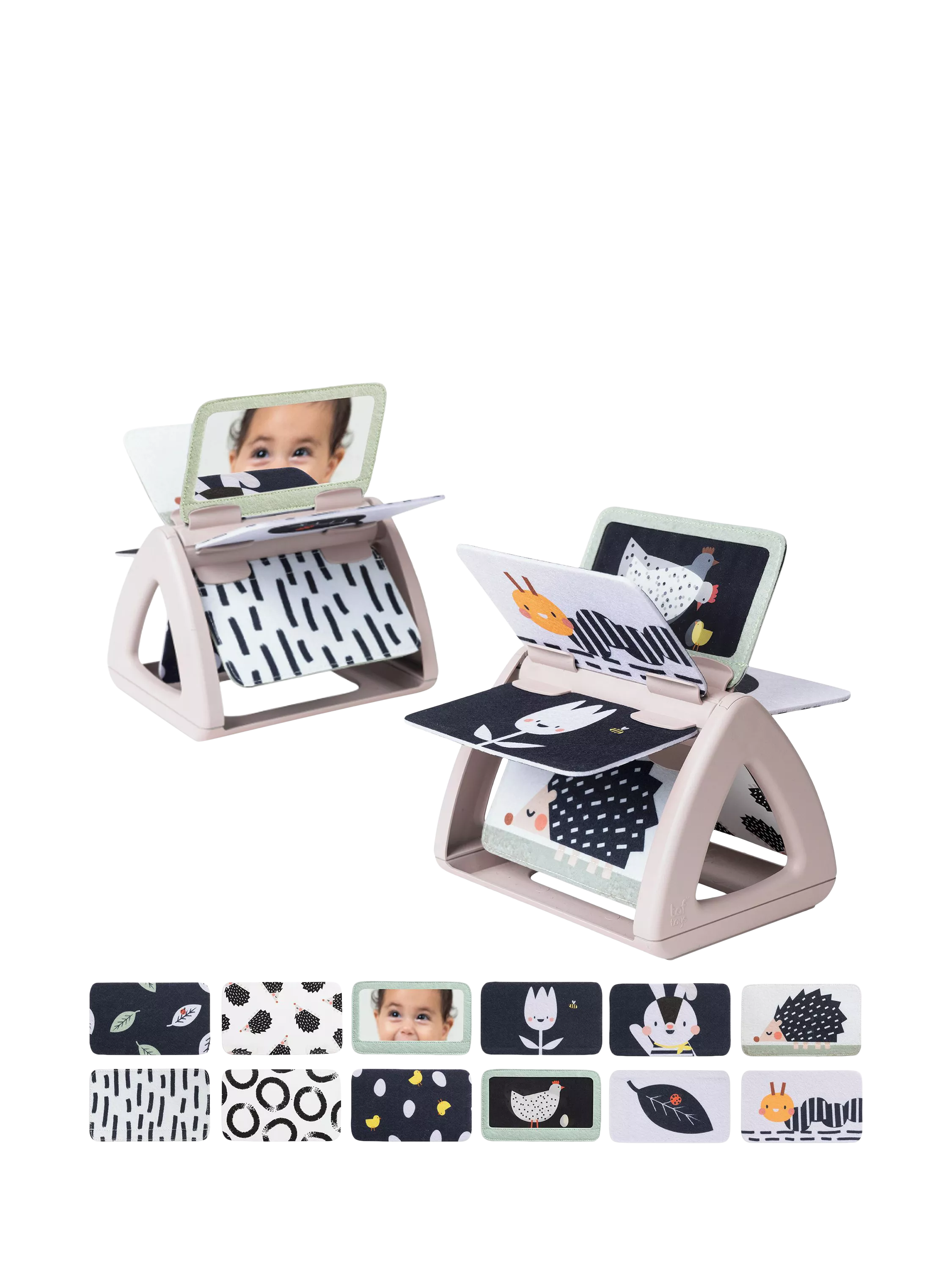 Taf Toys black and white spinning book for babies - British product