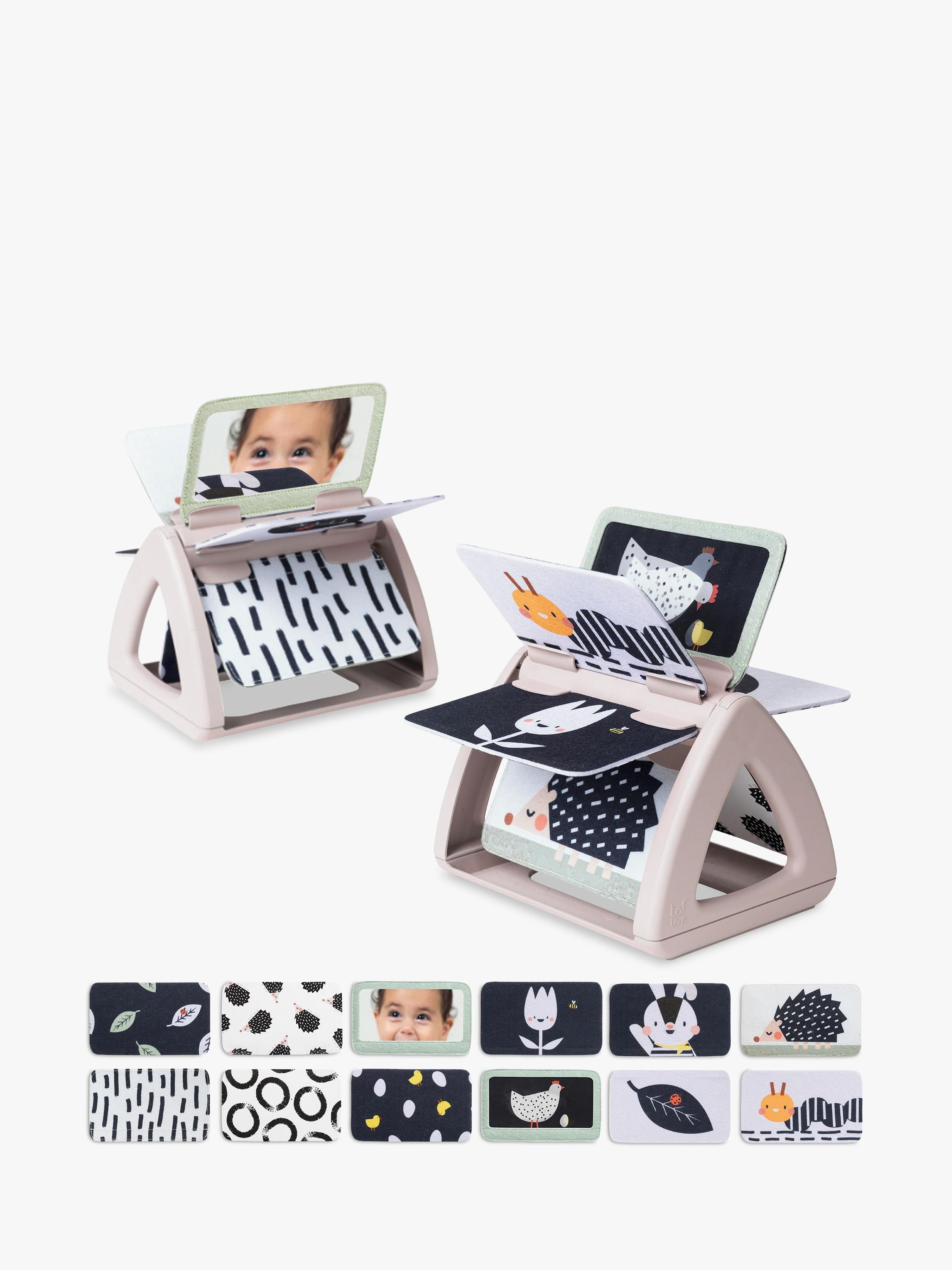 Taf Toys black and white spinning book for babies - British product