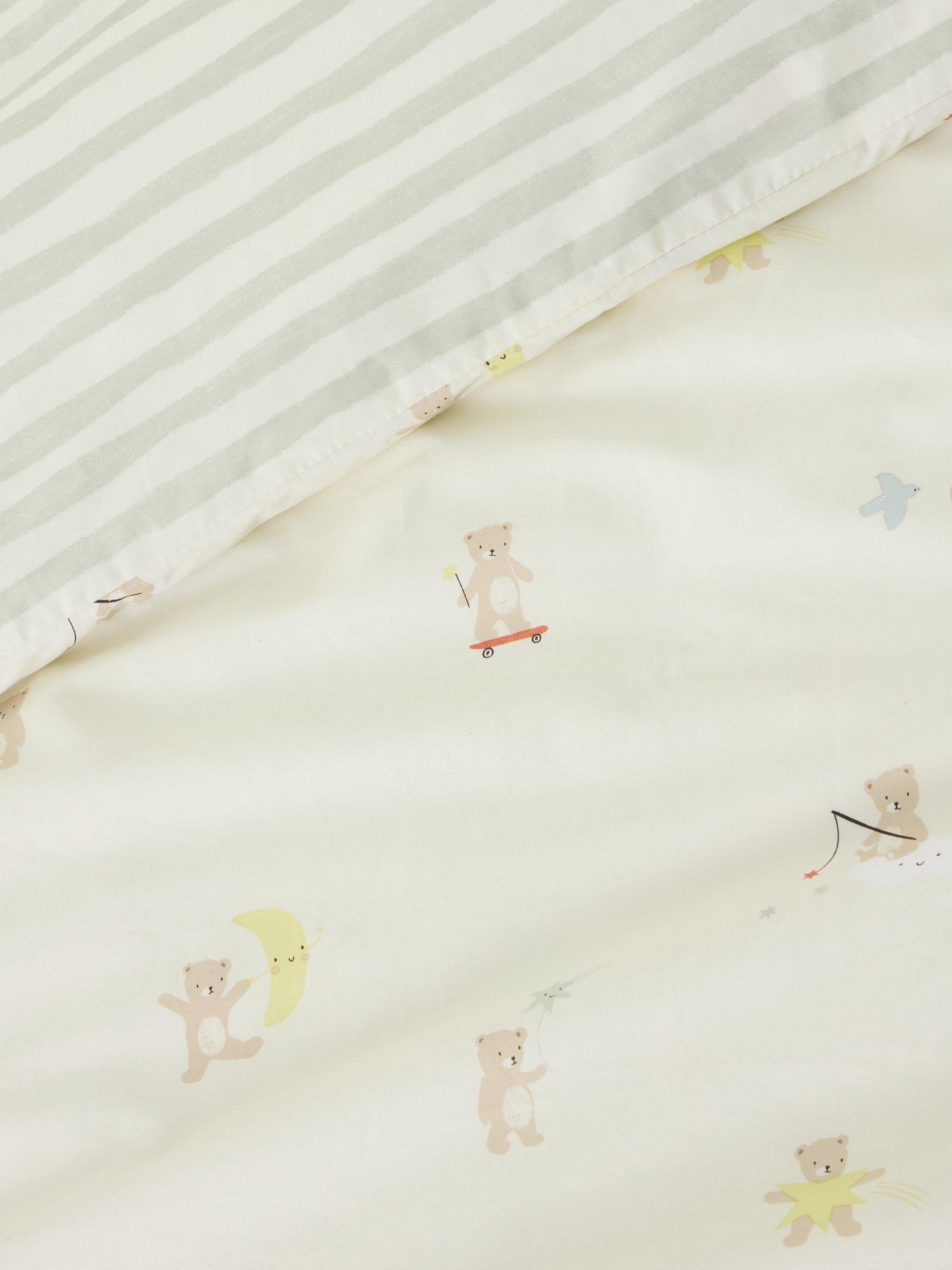 John Lewis Daydream Bear reversible cot duvet set, imported from the UK