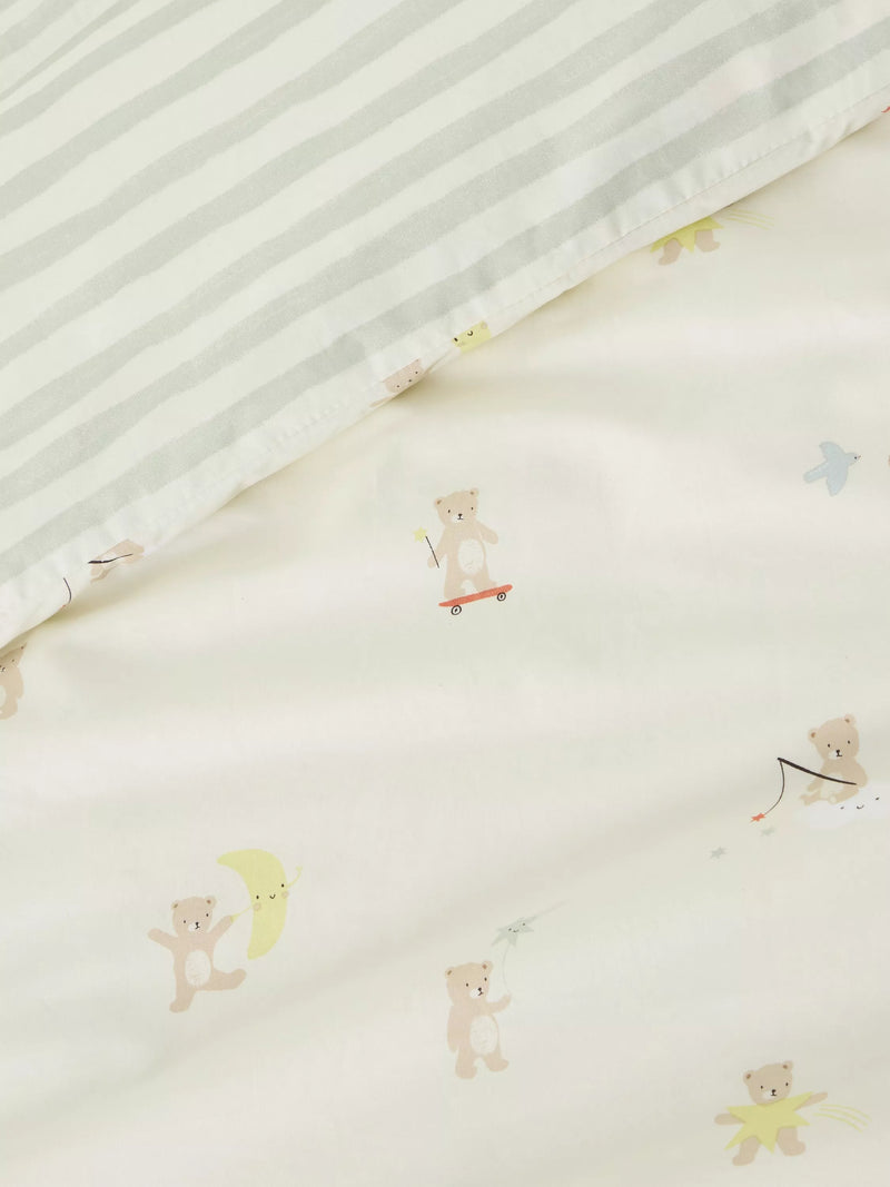 John Lewis Daydream Bear reversible cot duvet set, imported from the UK