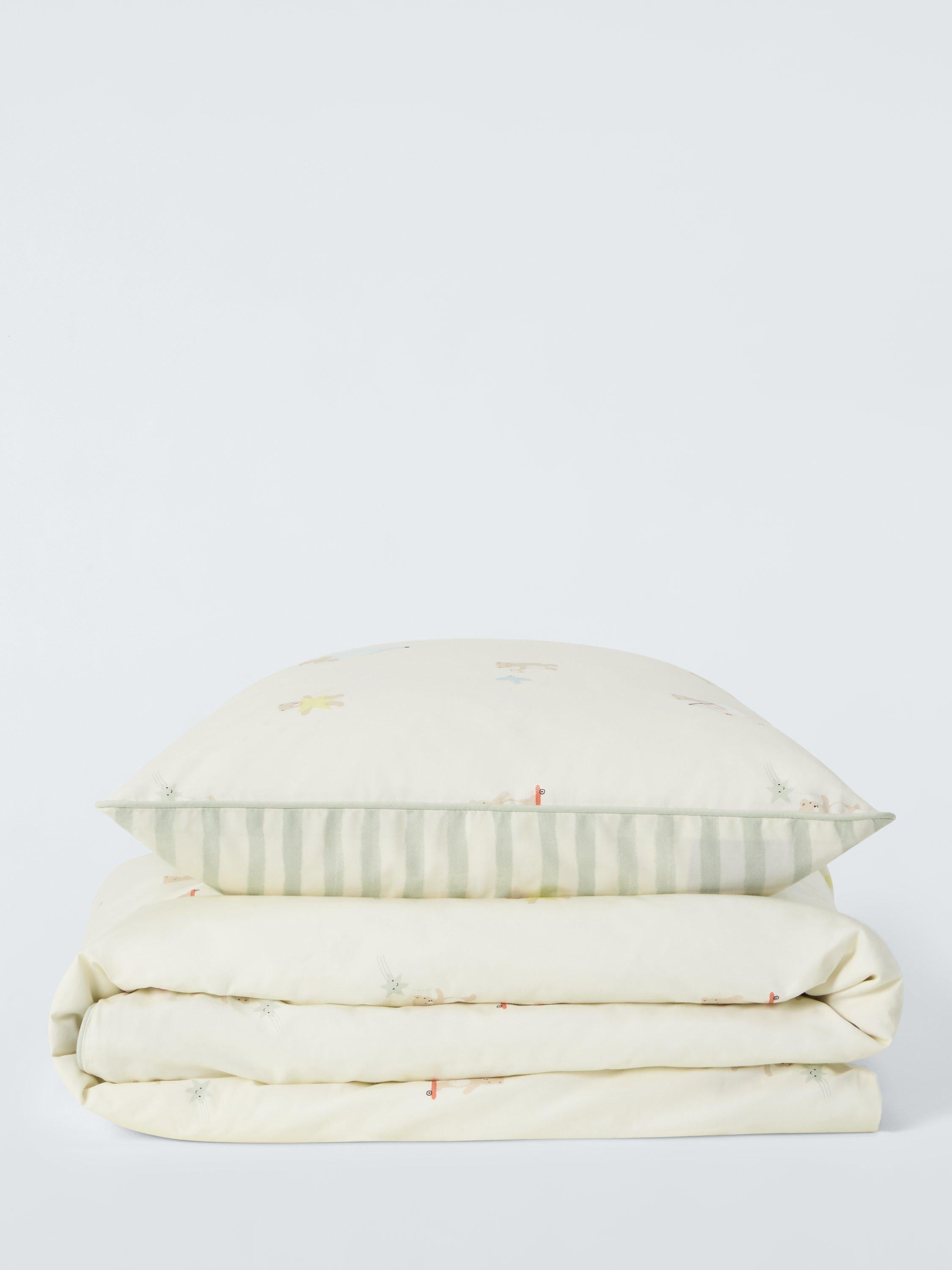 John Lewis Daydream Bear reversible duvet cover set cotbed (British brand)