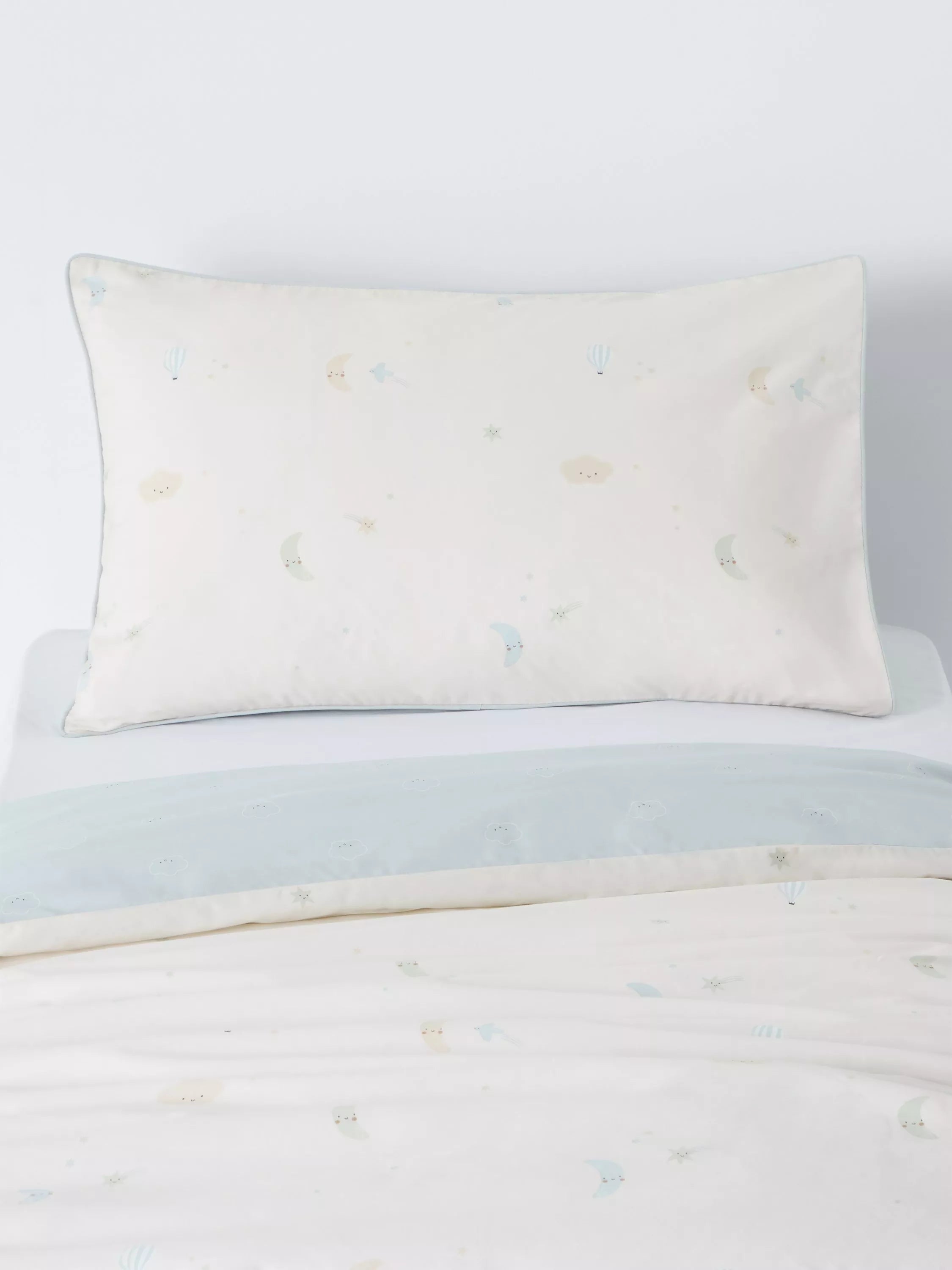 John Lewis reversible cot duvet cover set in natural, UK version