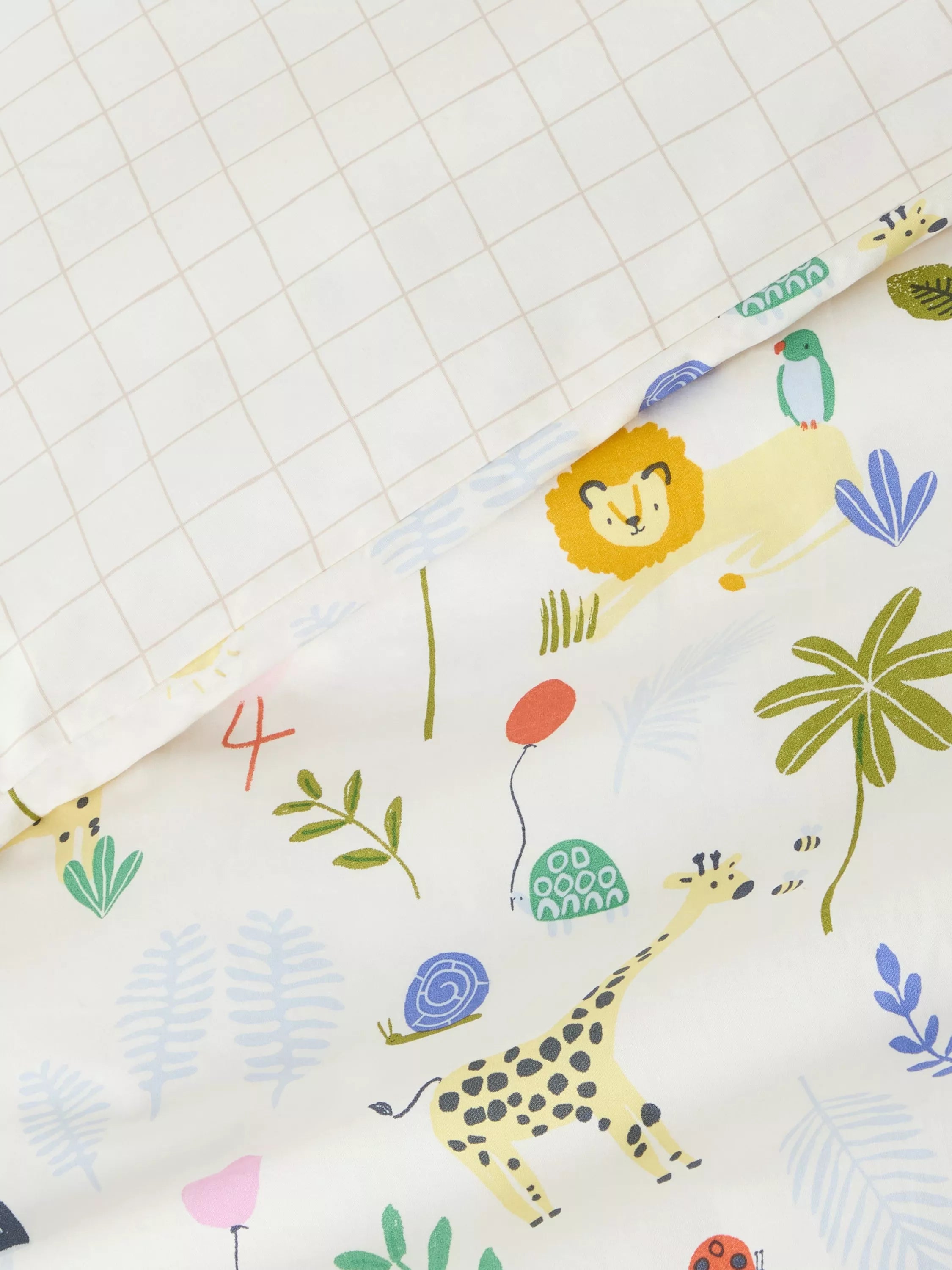 John Lewis safari cot duvet set, UK version