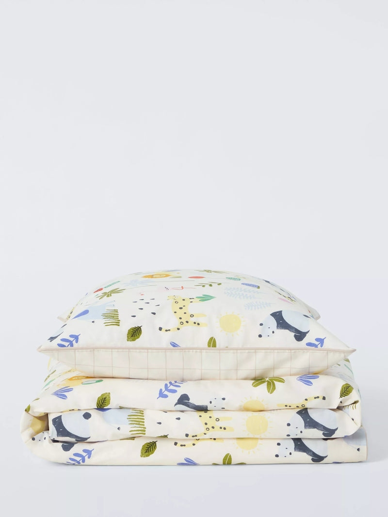 John Lewis safari cot duvet set, UK version