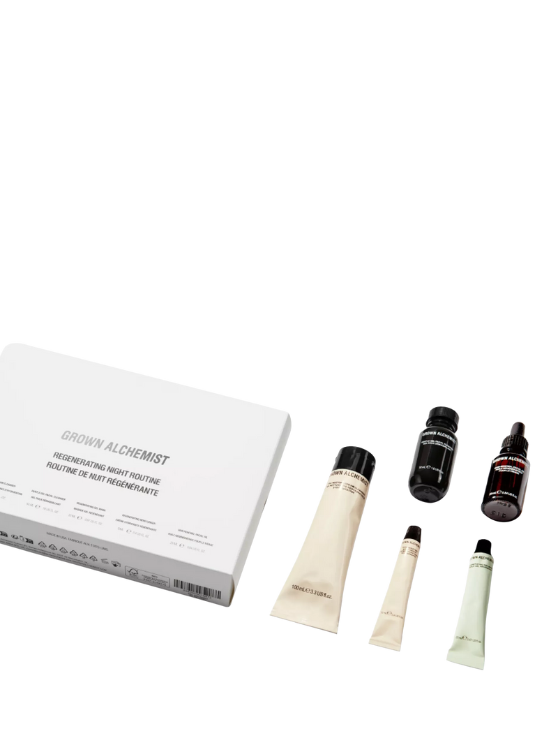 Grown Alchemist regenerating night routine skincare gift set, UK version