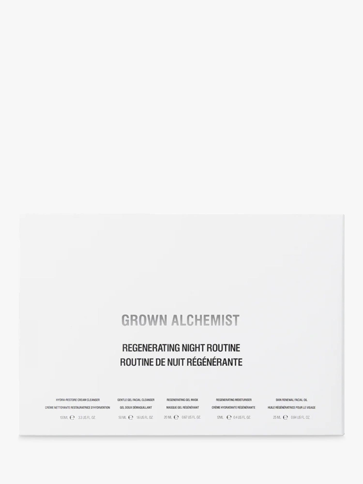 Grown Alchemist regenerating night routine skincare gift set, UK version