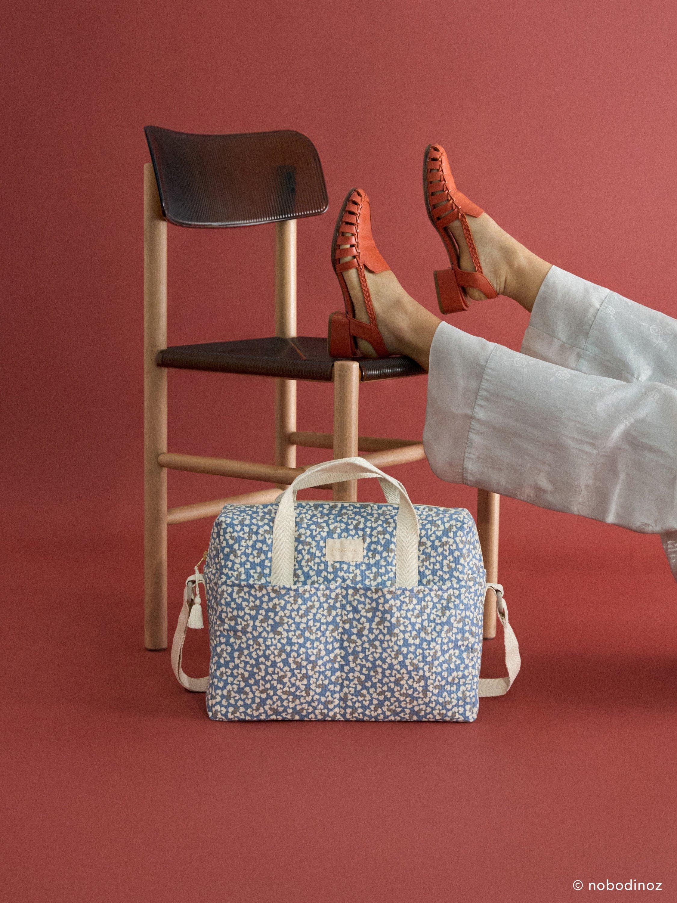 Nobodinoz changing bag Blue Yumiko - British product