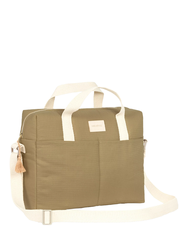 Nobodinoz Gala Changing Bag olive green (British brand)