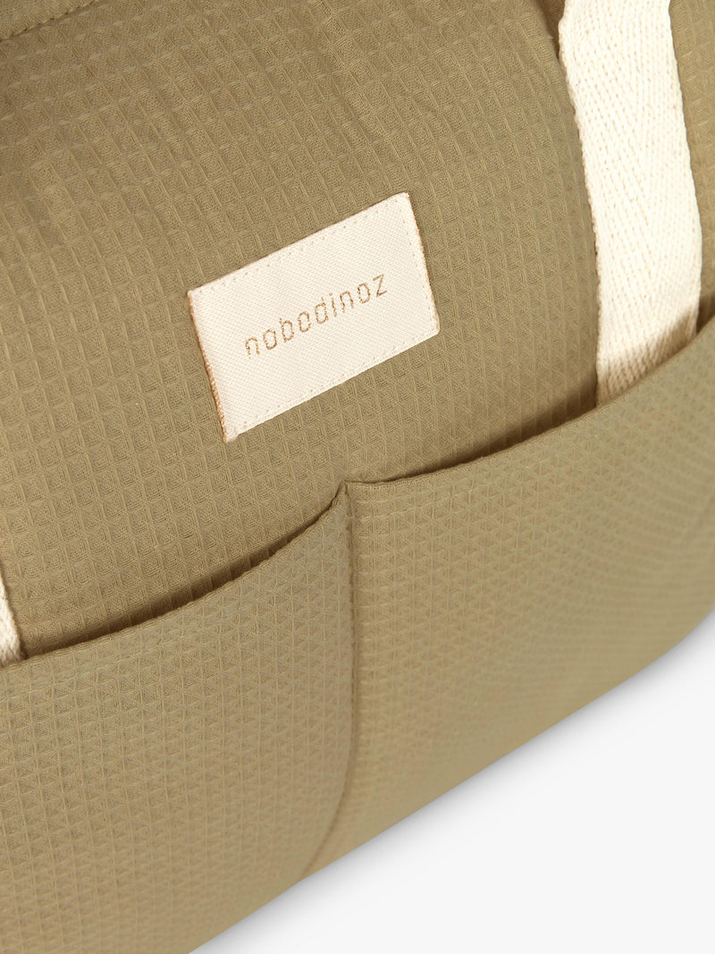 Nobodinoz Gala Changing Bag olive green (British brand)