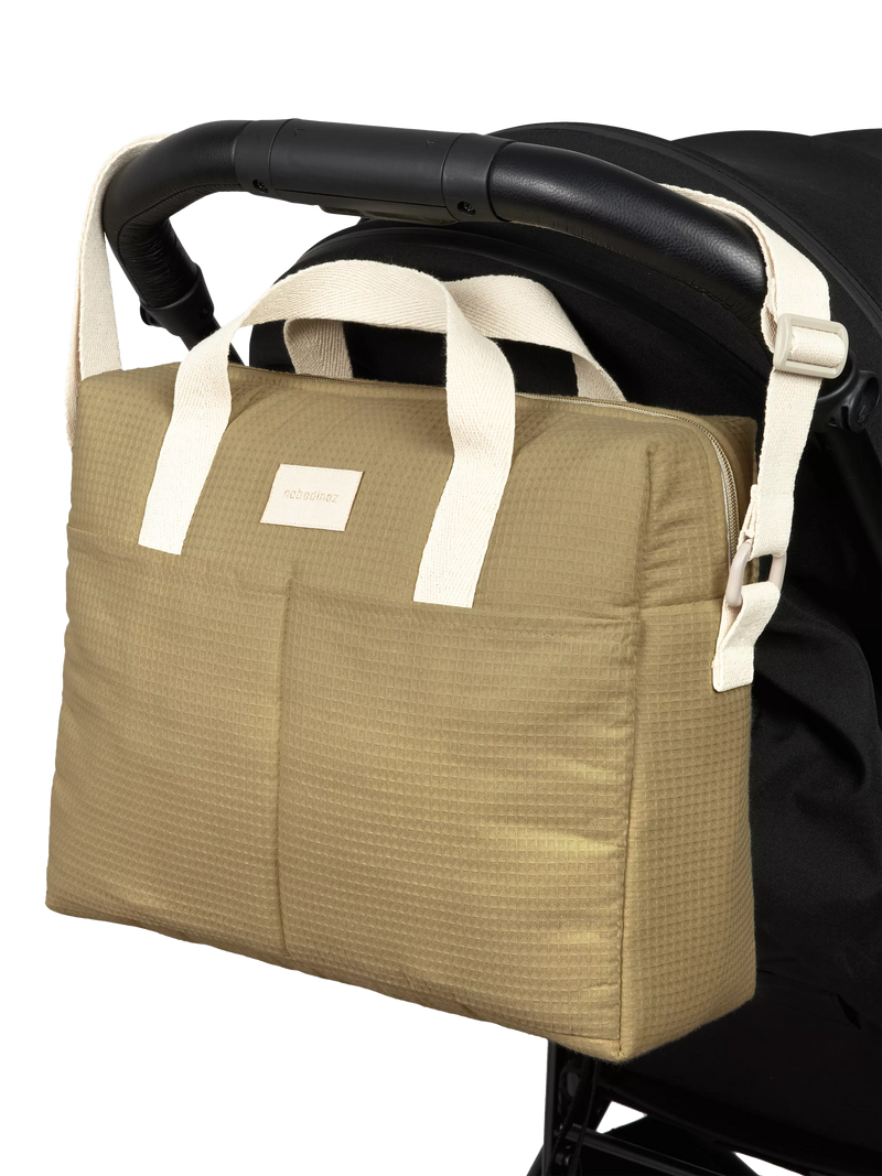 Nobodinoz Gala Changing Bag olive green (British brand)