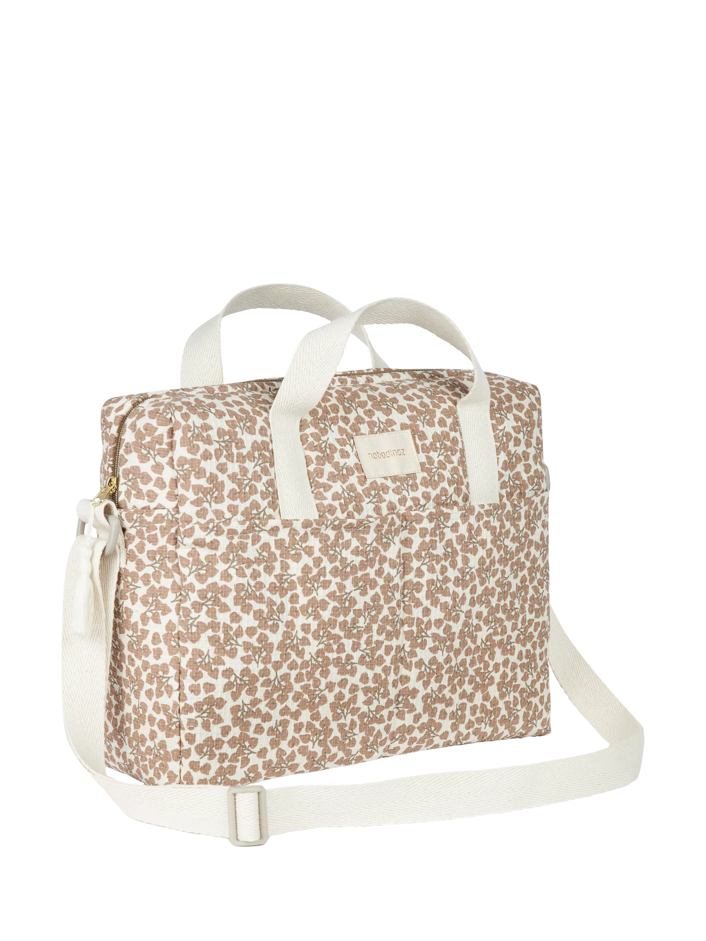 Nobodinoz Gala honeycomb organic cotton changing bag, UK version
