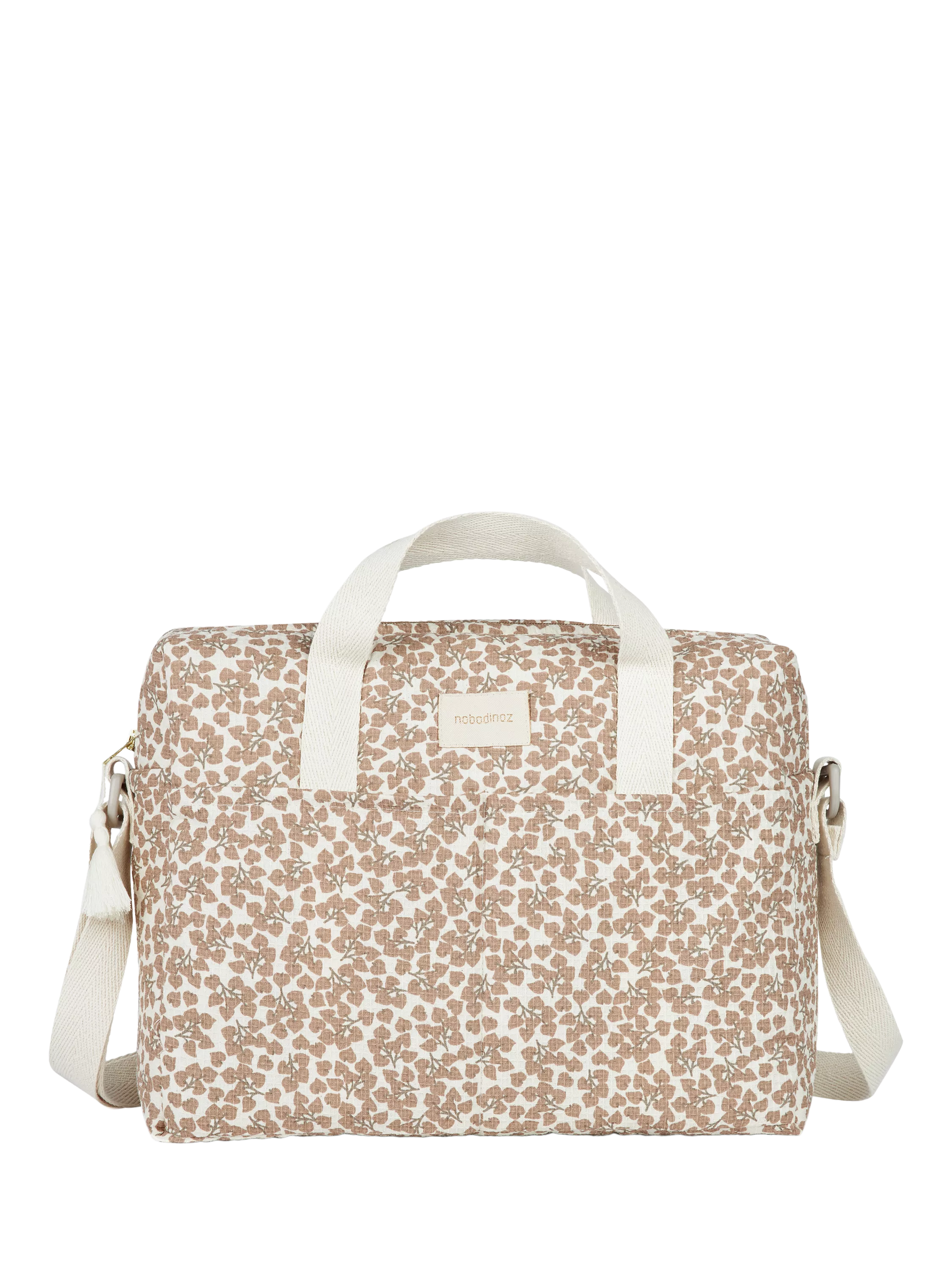 Nobodinoz Gala honeycomb organic cotton changing bag, UK version