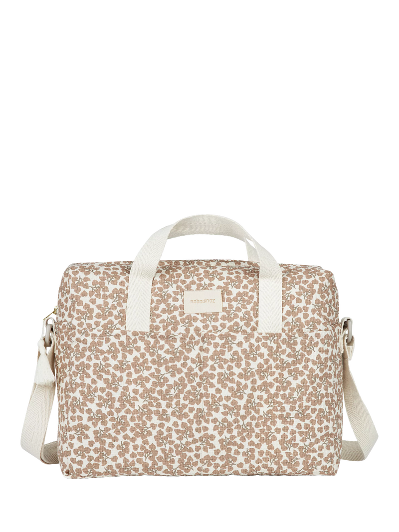 Nobodinoz Gala honeycomb organic cotton changing bag, UK version