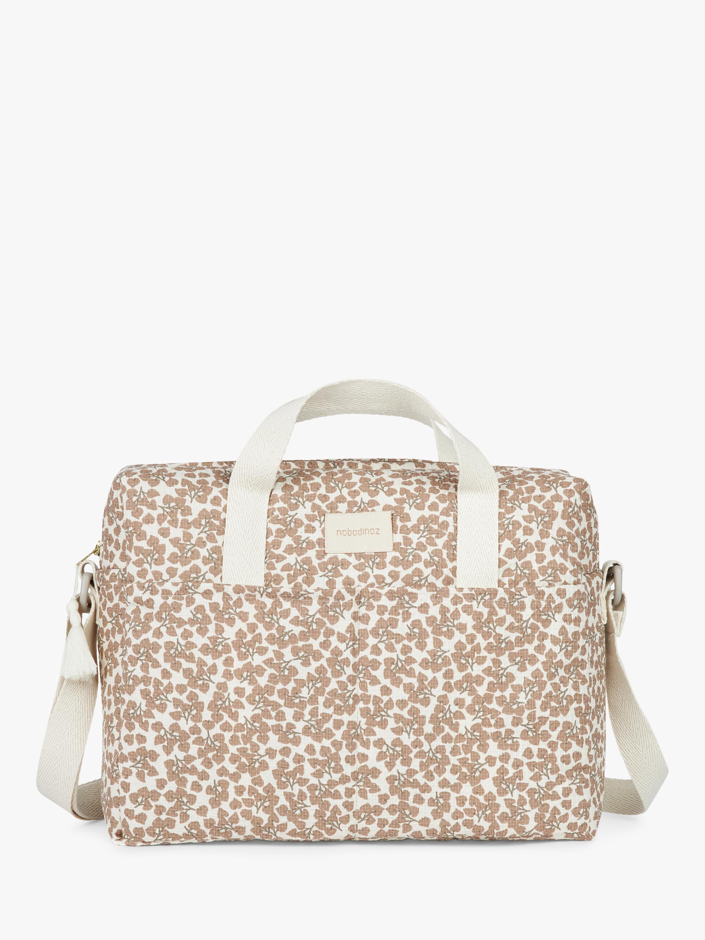 Nobodinoz Gala honeycomb organic cotton changing bag, UK version