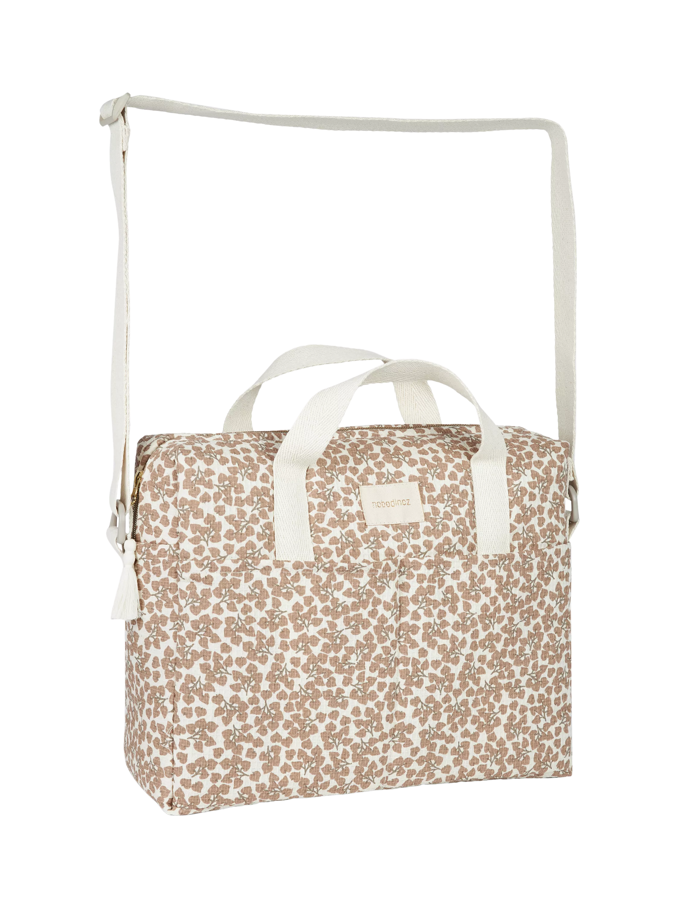 Nobodinoz Gala honeycomb organic cotton changing bag, UK version