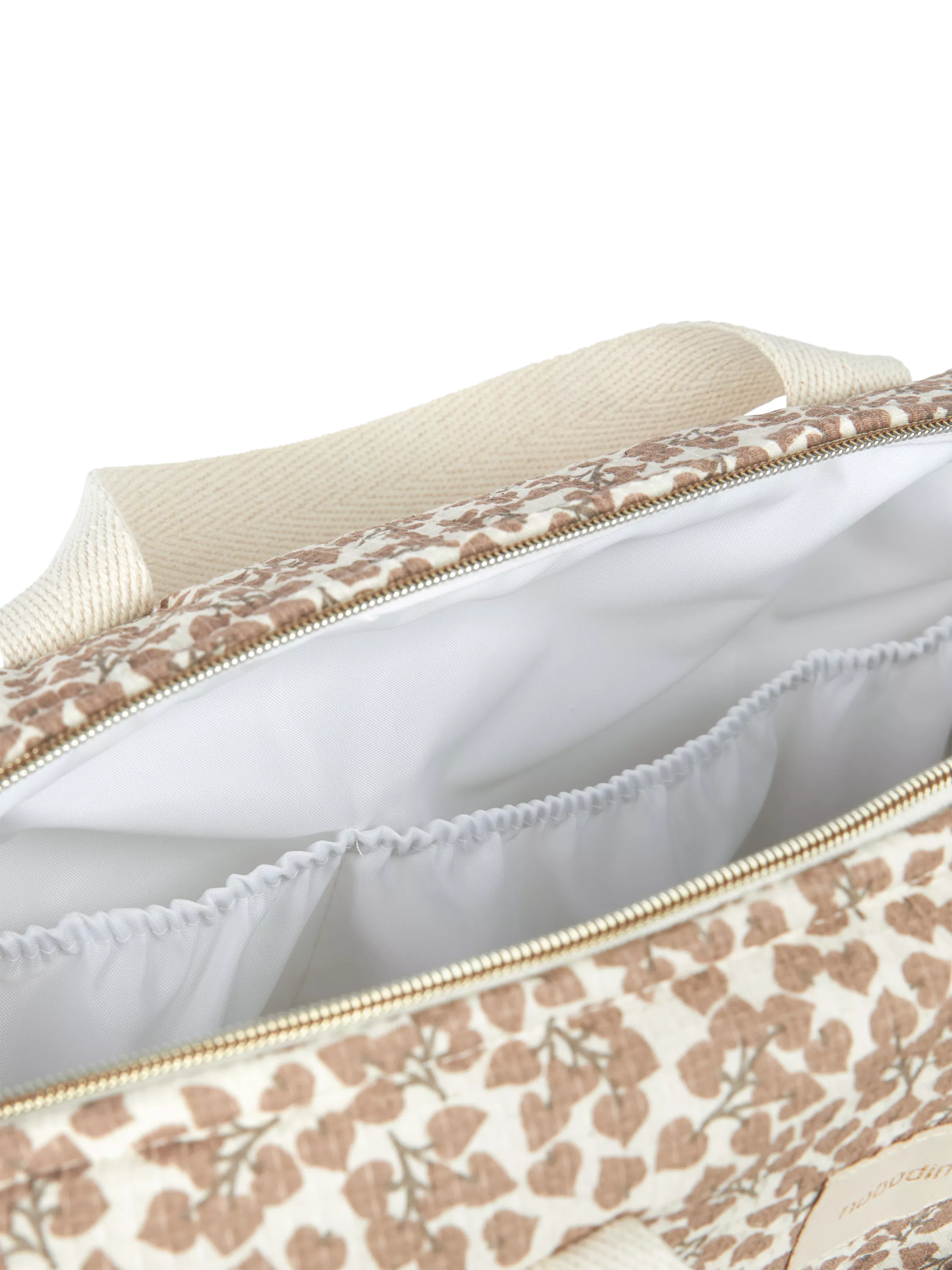 Nobodinoz Gala honeycomb organic cotton changing bag, UK version