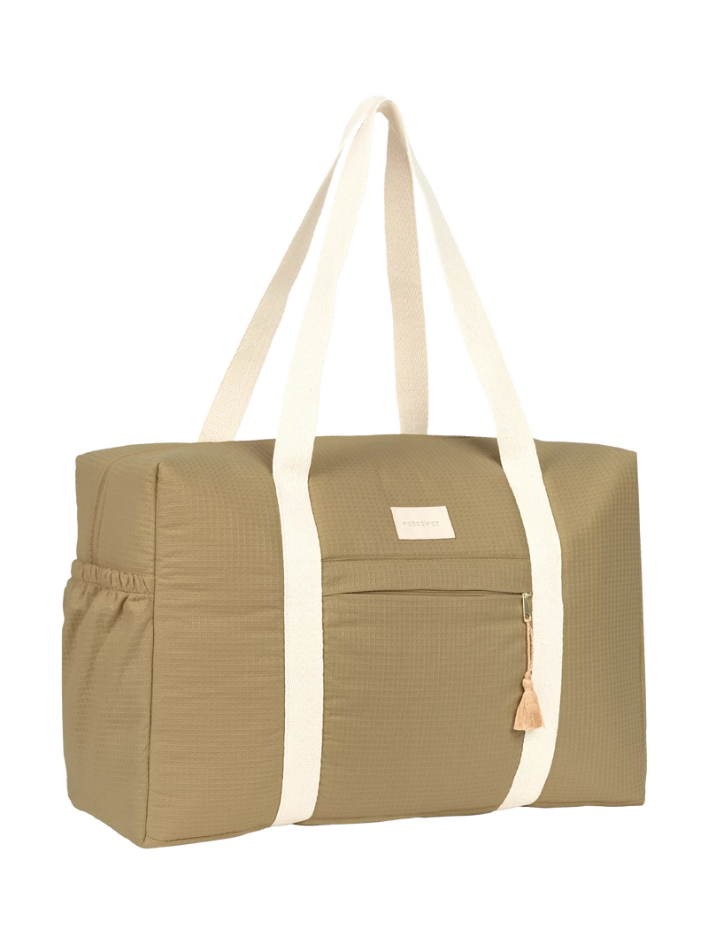 Nobodinoz Opera maternity bag olive green - British product