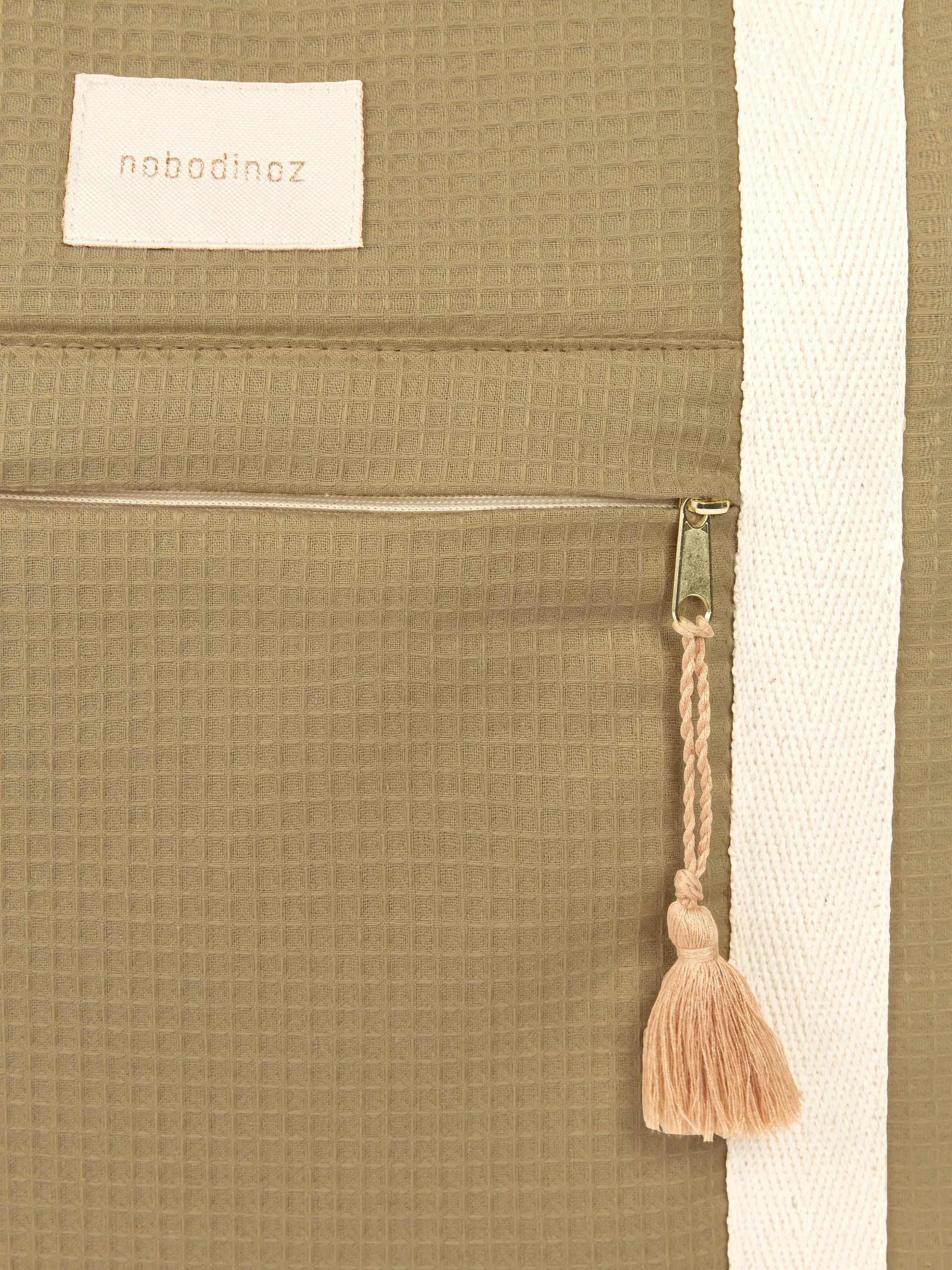 Nobodinoz Opera maternity bag olive green - British product