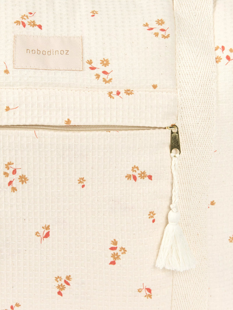 Nobodinoz Opera maternity bag Yellow Lily, imported from the UK