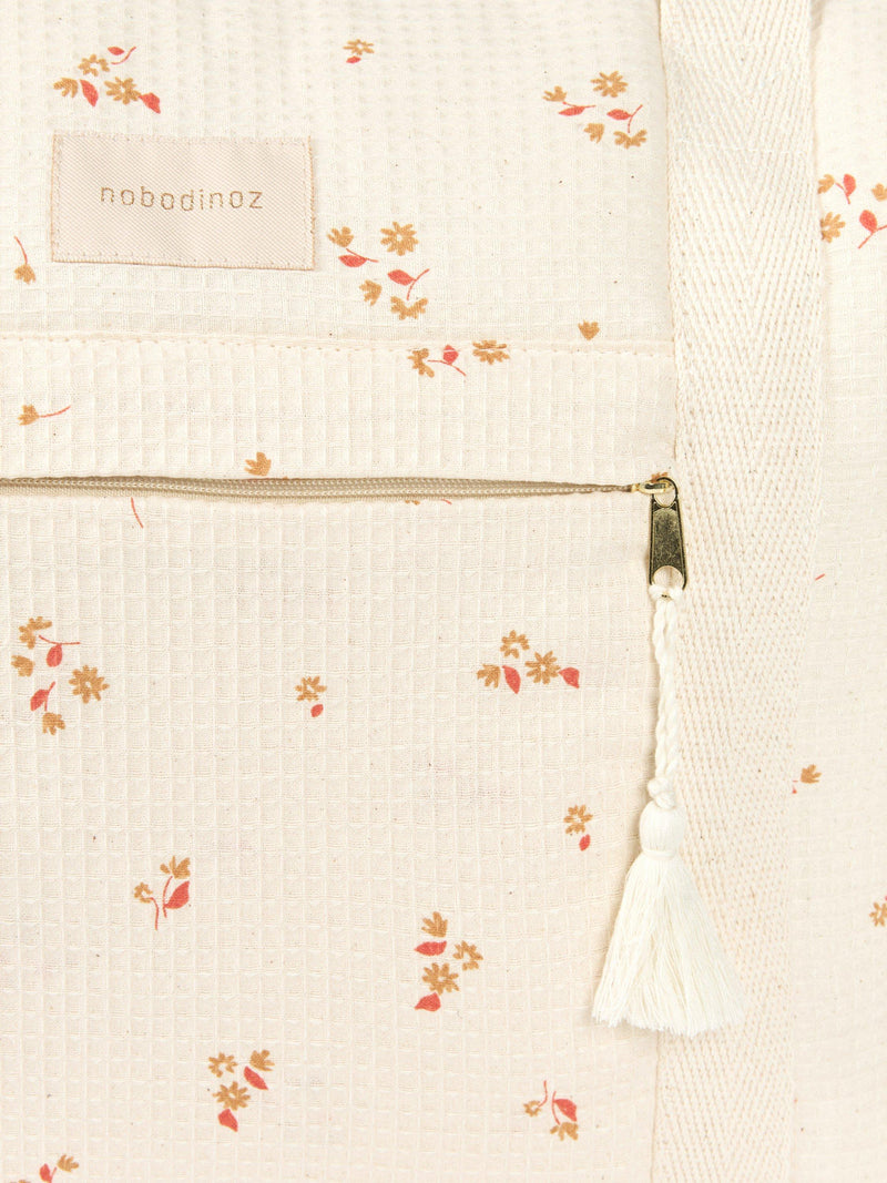 Nobodinoz Opera maternity bag Yellow Lily, imported from the UK