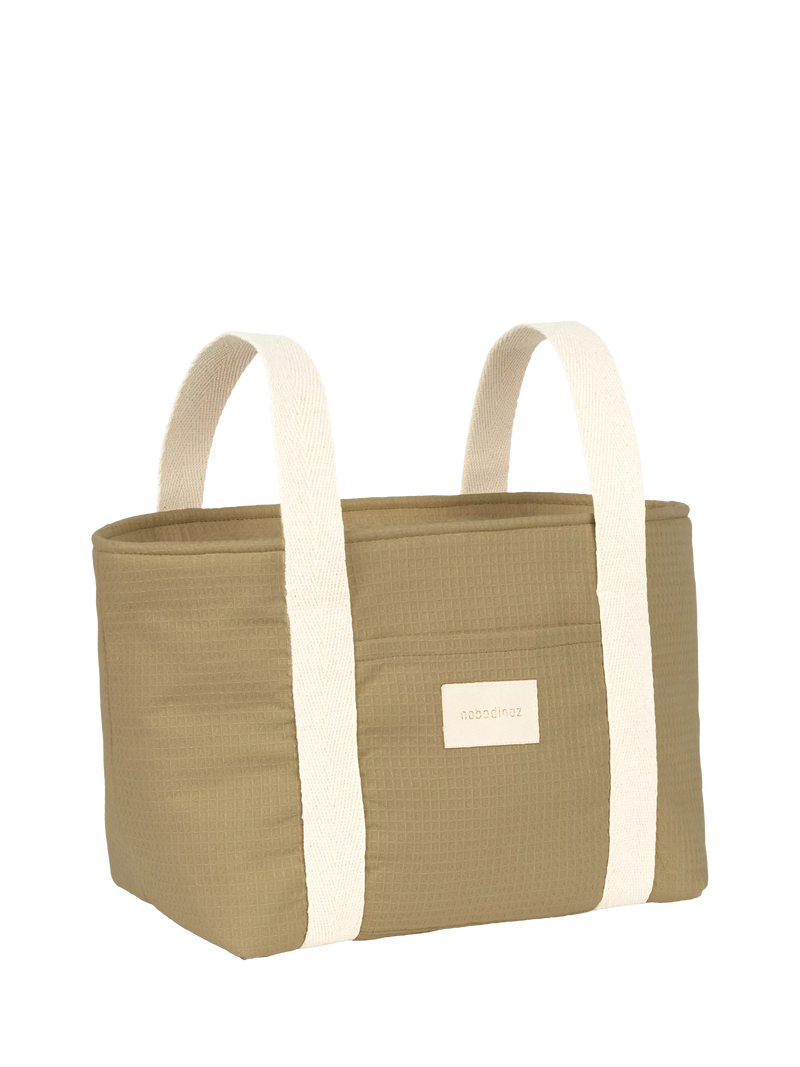 Nobodinoz pram organiser olive green, imported from the UK