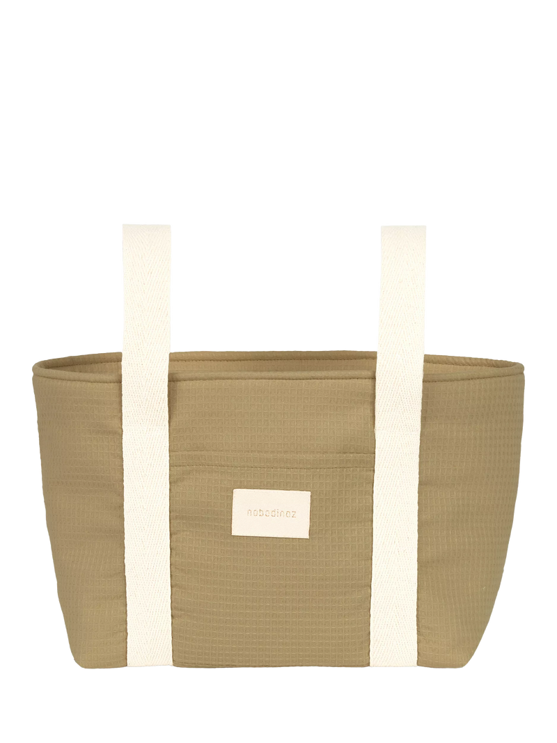 Nobodinoz pram organiser olive green, imported from the UK