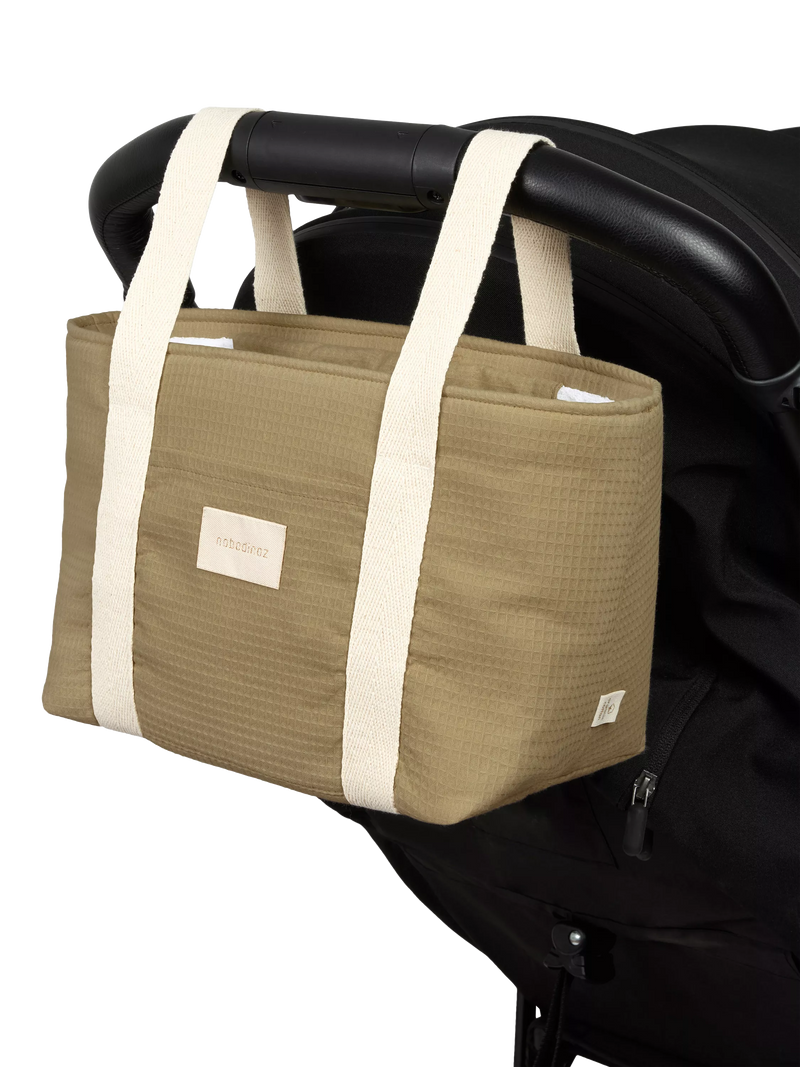 Nobodinoz pram organiser olive green, imported from the UK