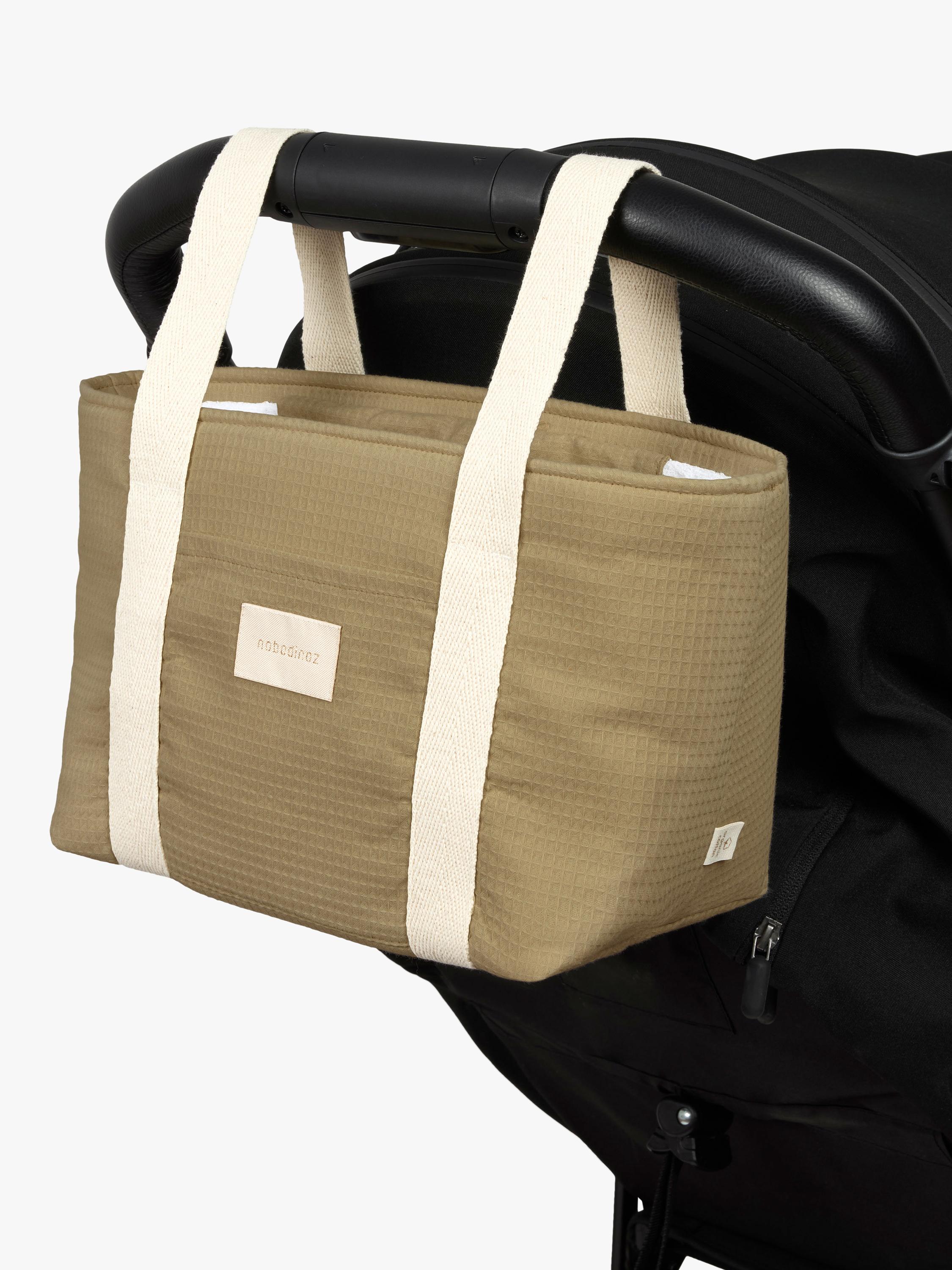 Nobodinoz pram organiser olive green, imported from the UK