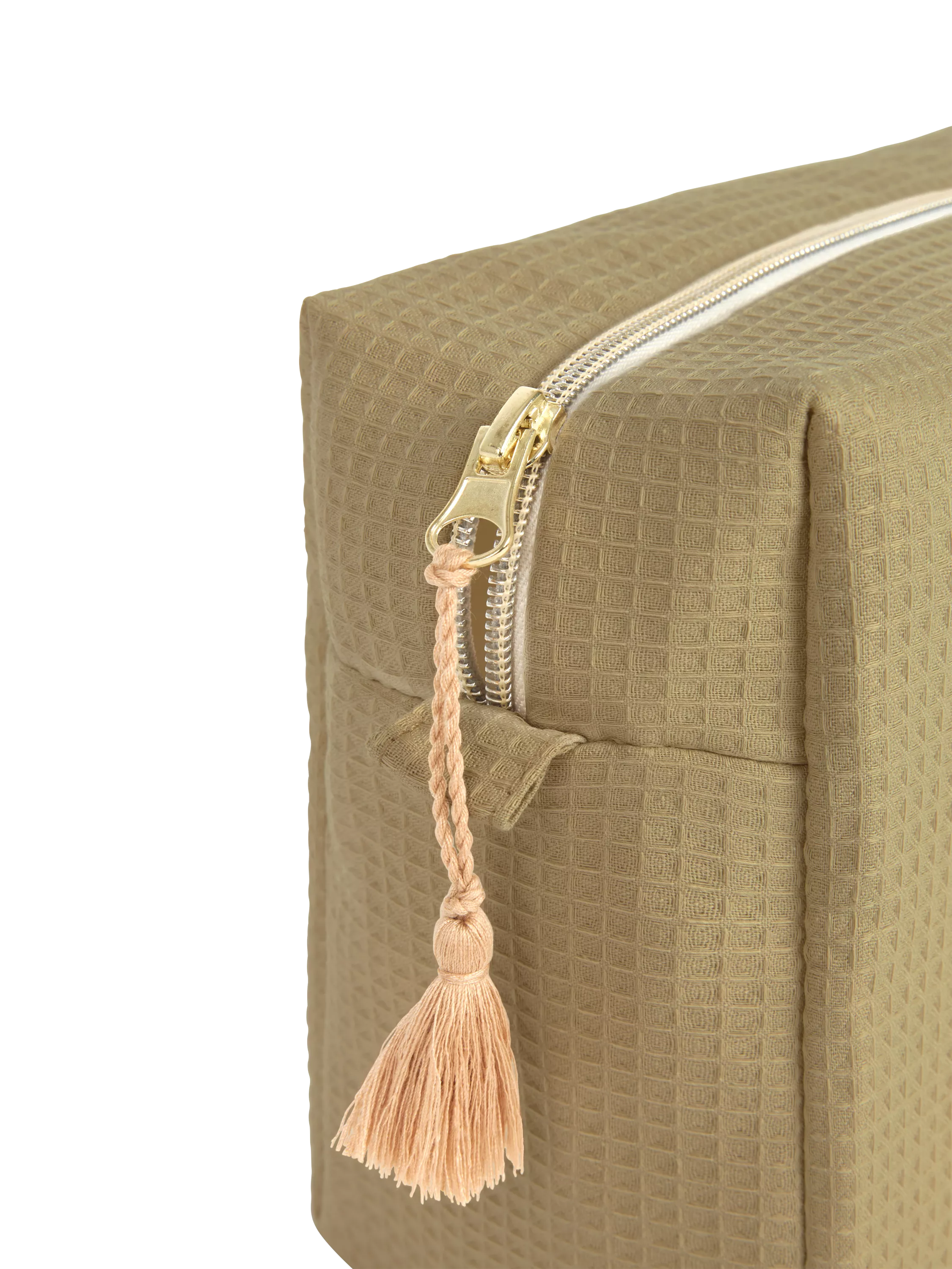 Nobodinoz Diva wash bag in olive green, imported from the UK