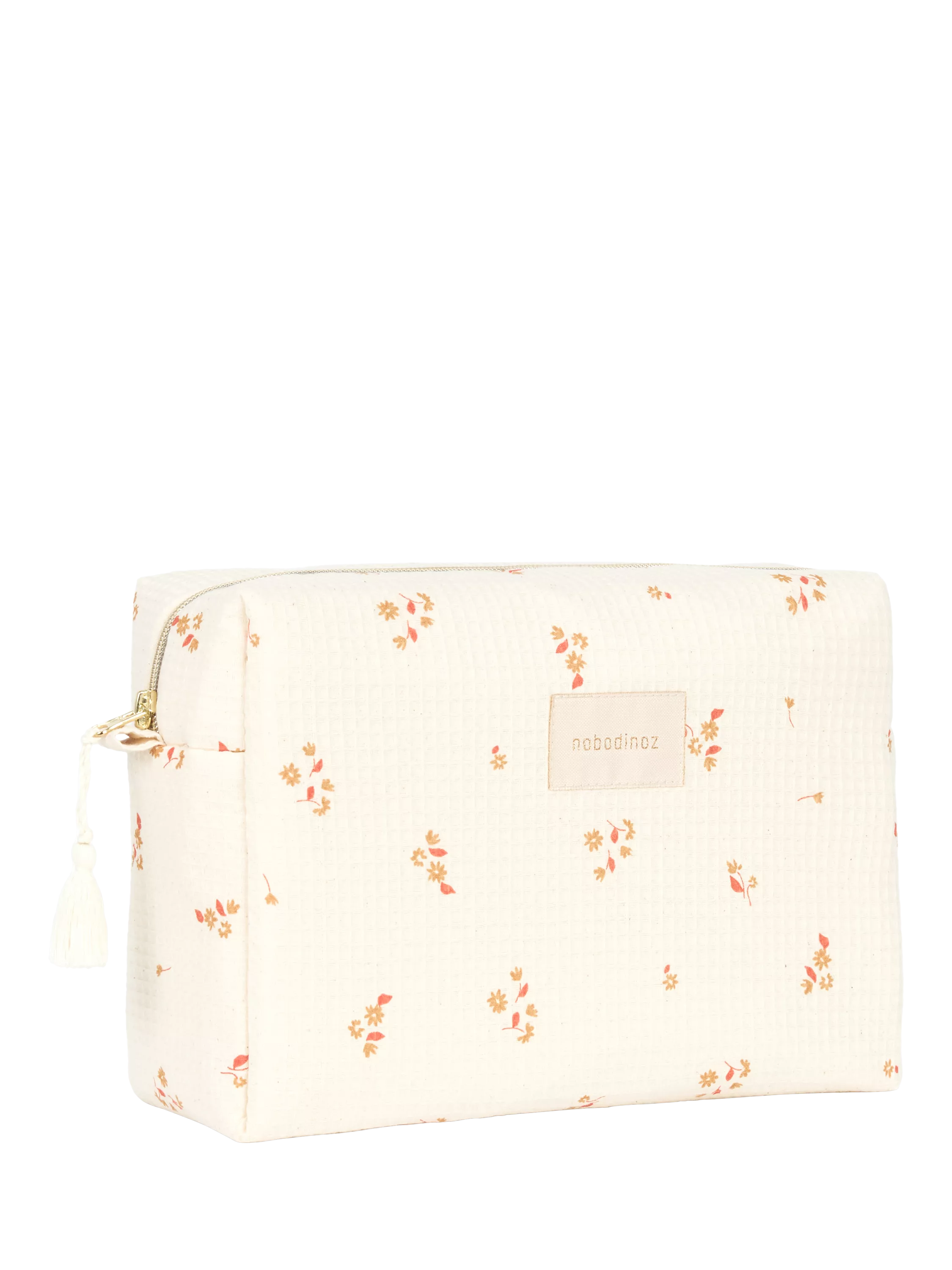 Nobodinoz Diva wash bag Yellow Lily imported from the UK