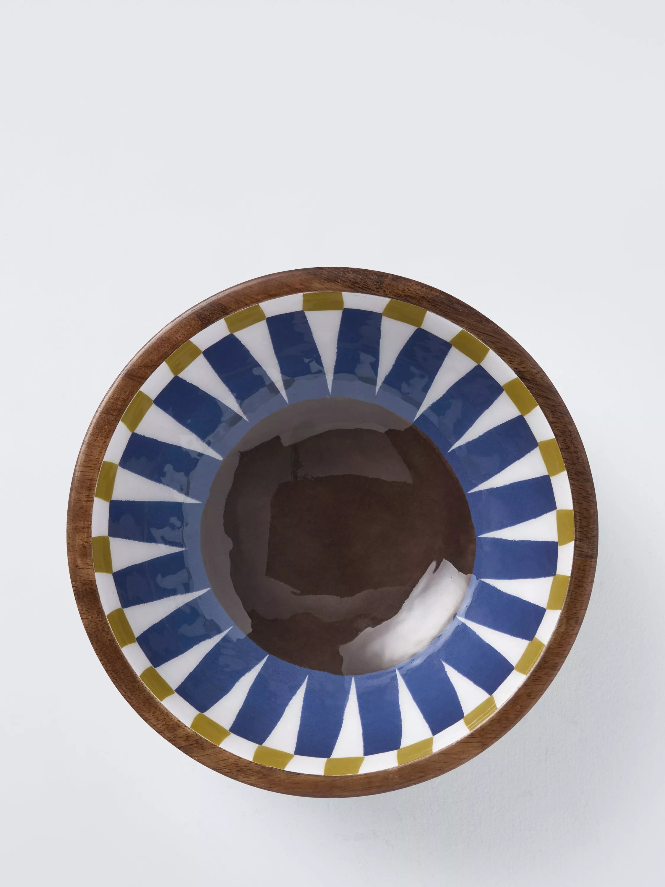 John Lewis mango wood bowl walnut finish 18cm, UK version