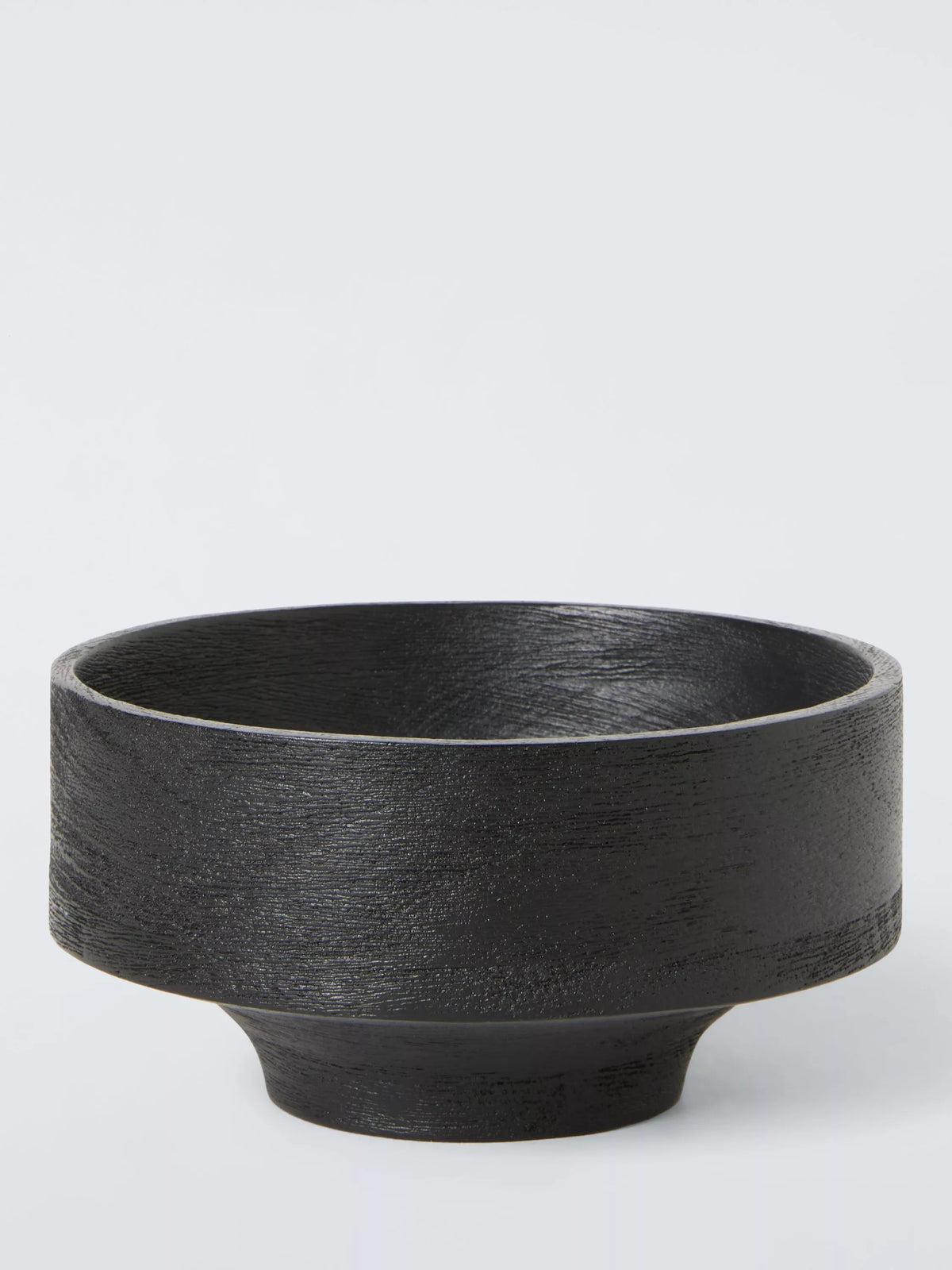 John Lewis Rustic Black Serve Bowl, 15cm, FSC-Certified (Mango Wood)