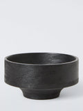 John Lewis Rustic Black Serve Bowl, 15cm, FSC-Certified (Mango Wood)