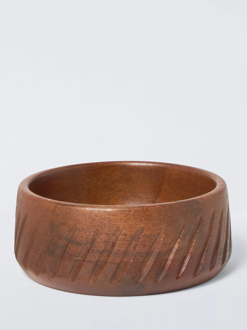 John Lewis Rustic Serve Bowl, 15cm, FSC-Certified (Mango Wood)