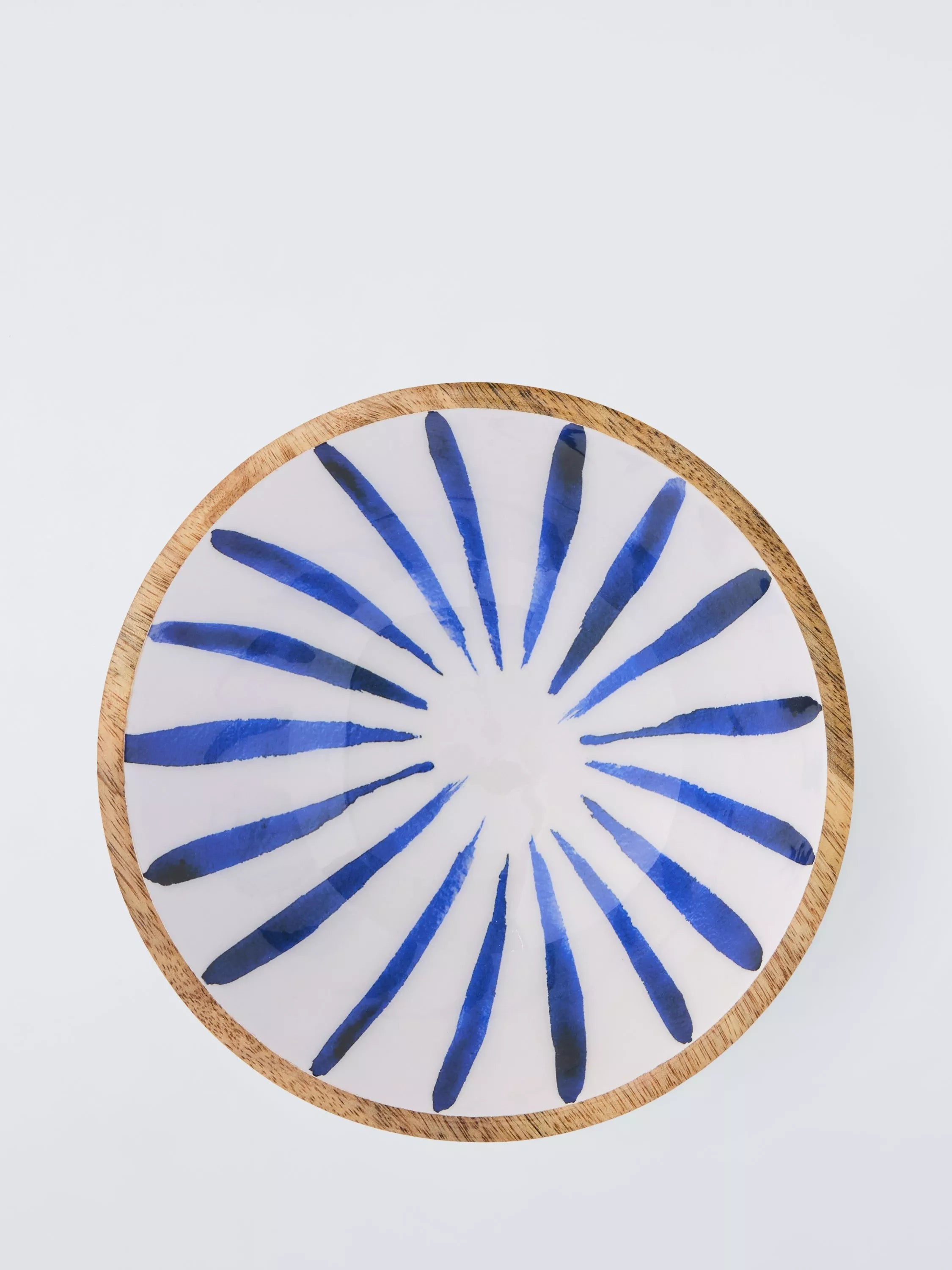John Lewis coastal mango wood serve bowl 18cm - British product