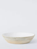 John Lewis white enamel mango wood serve bowl 35cm, imported from the UK