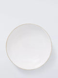 John Lewis white enamel mango wood serve bowl 35cm, imported from the UK