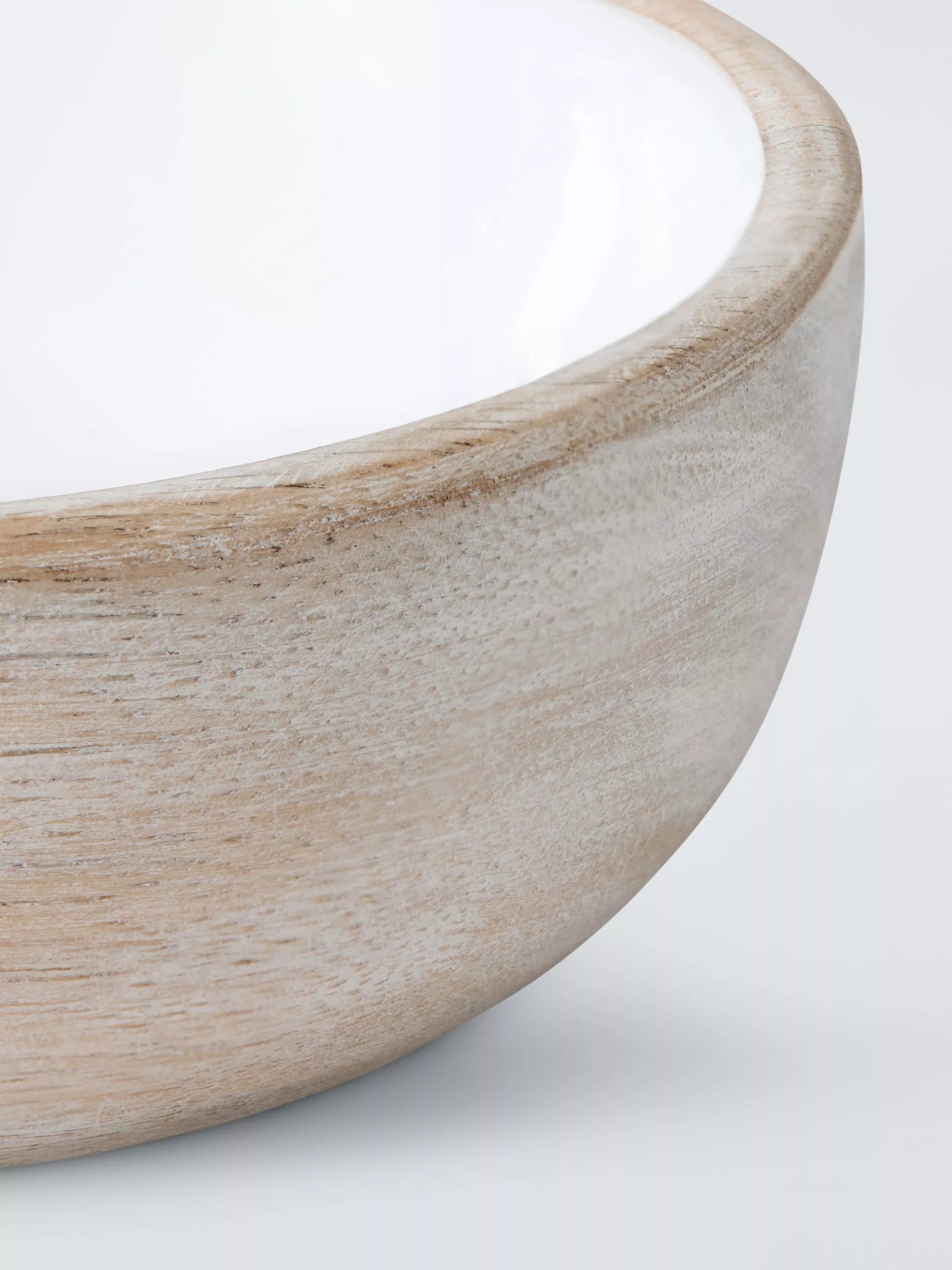 John Lewis coastal mango wood enamel bowl set 11cm (British brand)