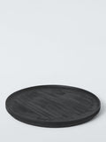John Lewis rustic black round platter 35cm British brand